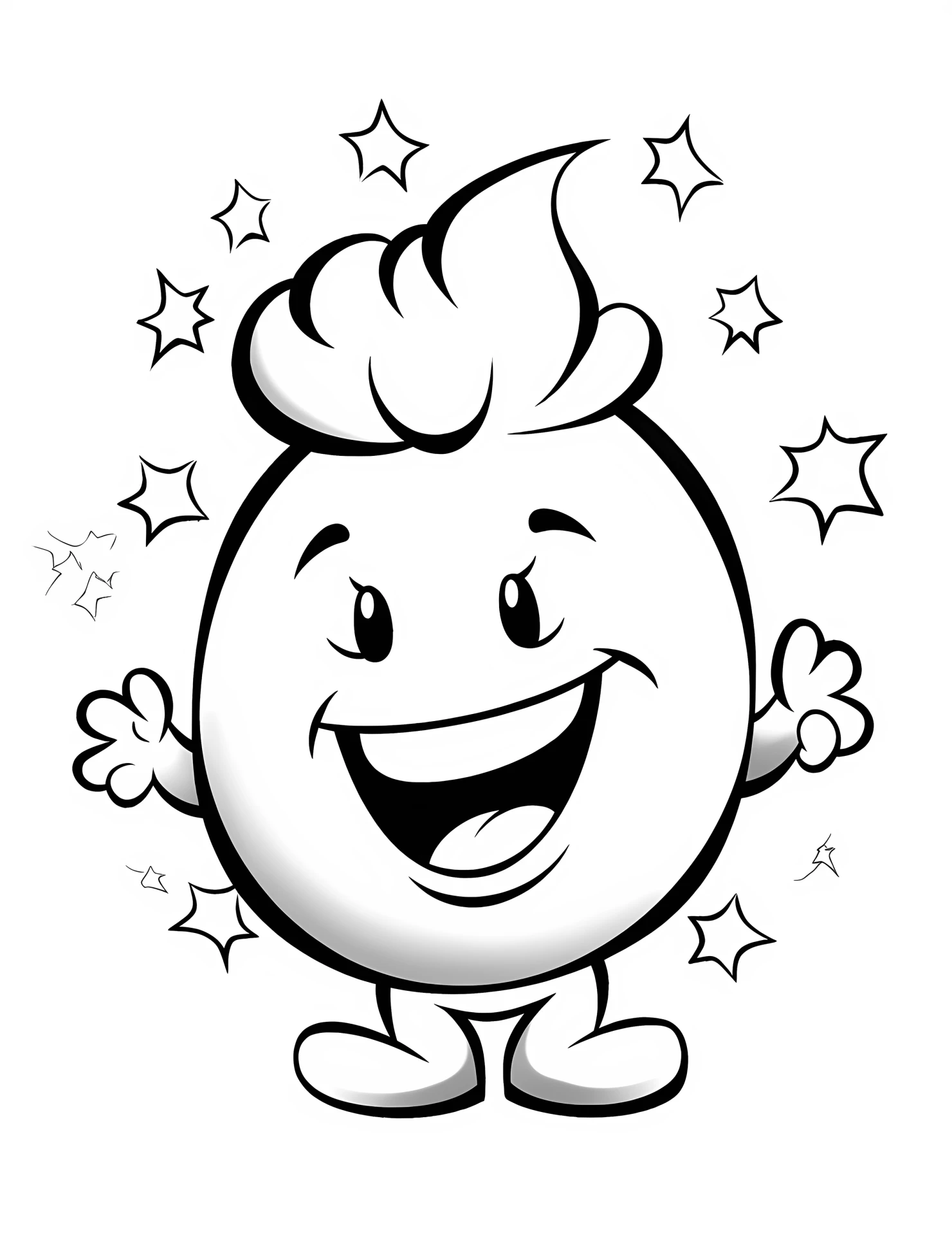 Mercury for kids coloring page on white color background #32081