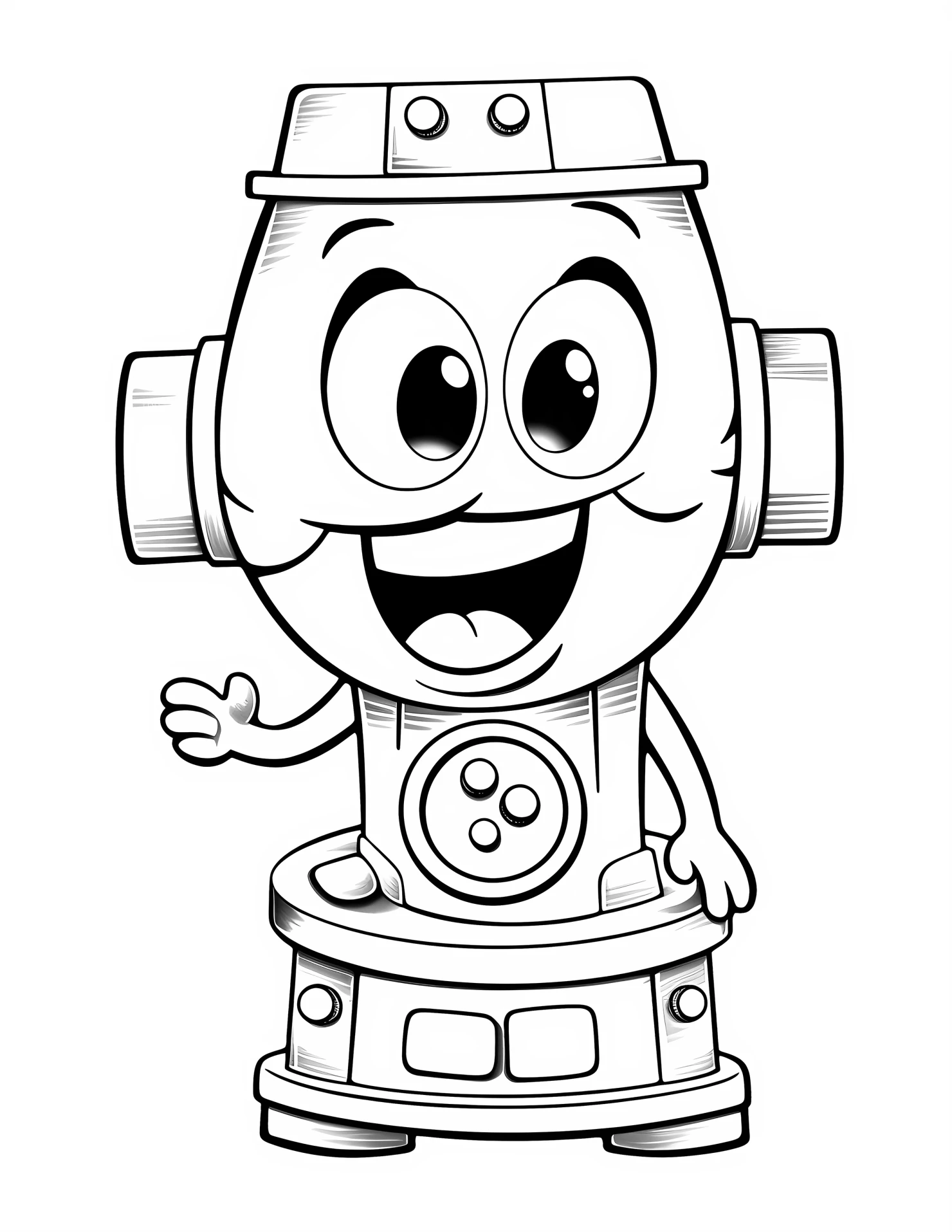 Microscope for kids coloring page on white color background #32086