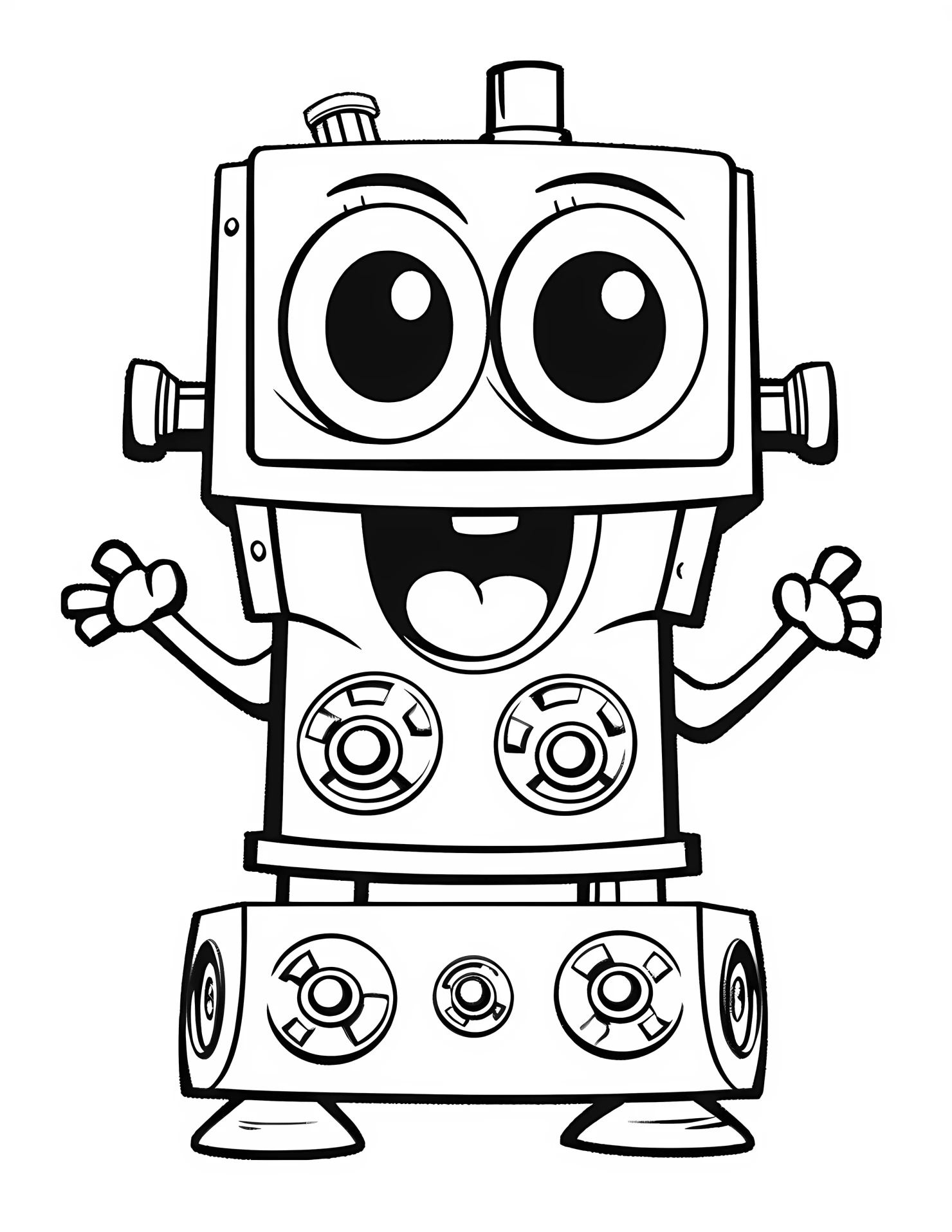 Microscope for kids coloring page on white color background #32087