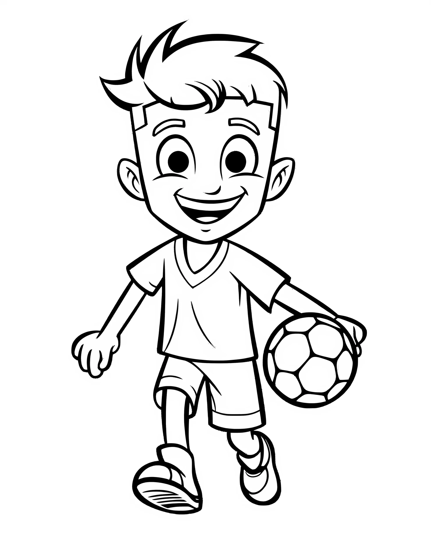 Midfielder for kids coloring page on white color background #32092