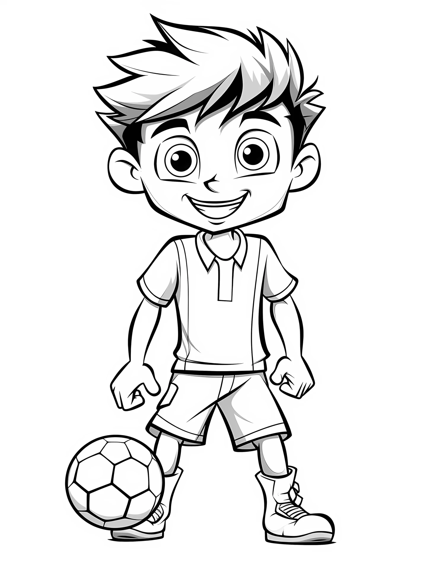 Midfielder for kids coloring page on white color background #32093