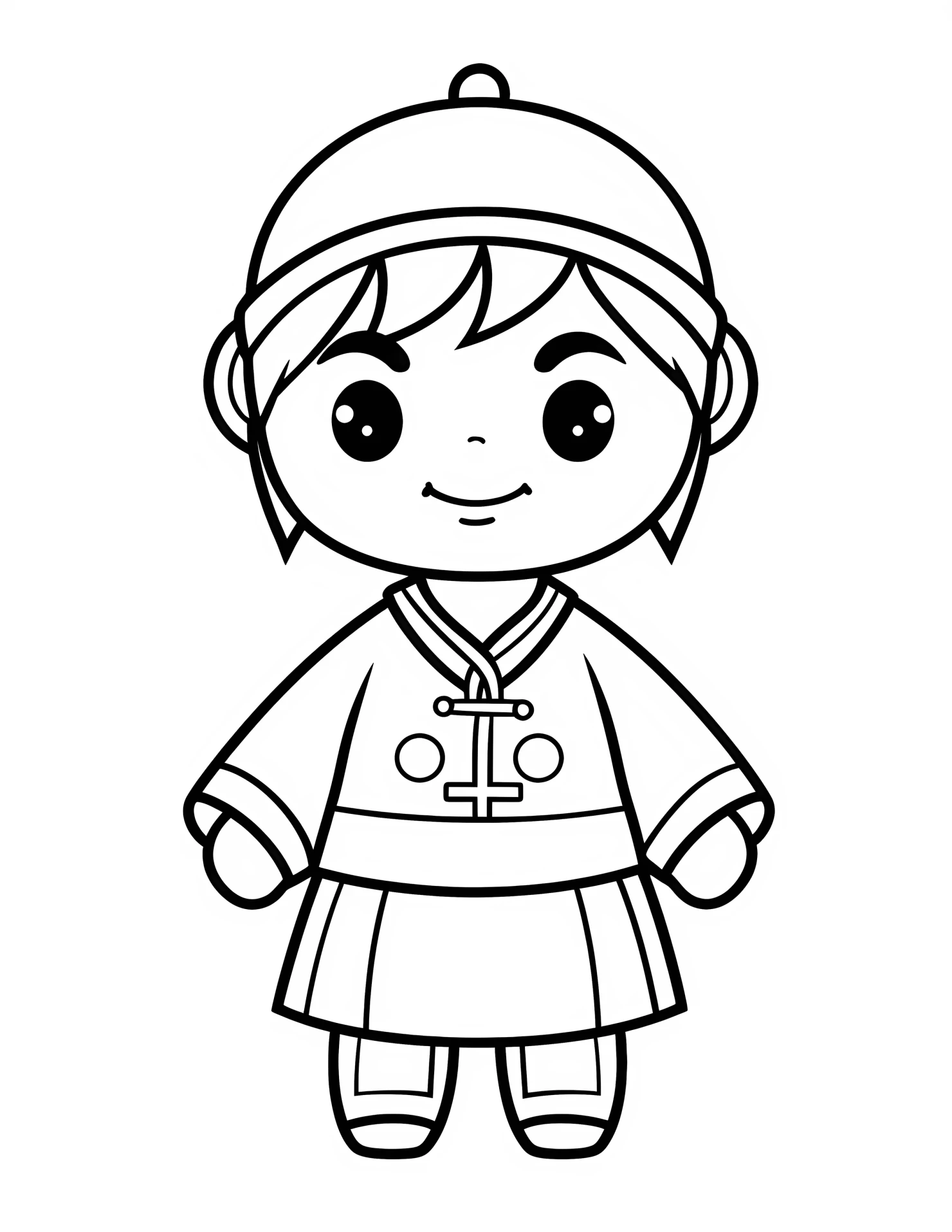 Ming Dynasty for kids coloring page on white color background #32101