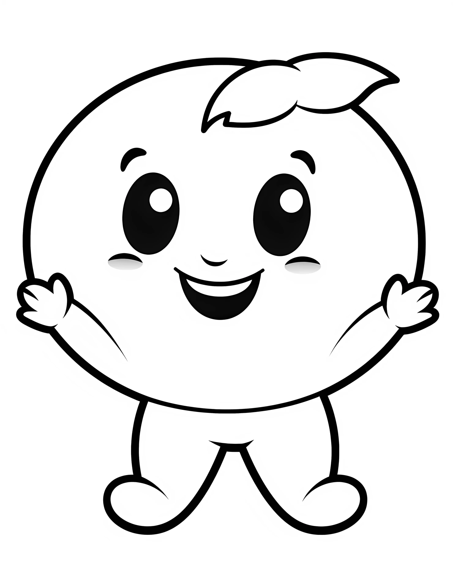 Moon for kids coloring page on white color background #32132