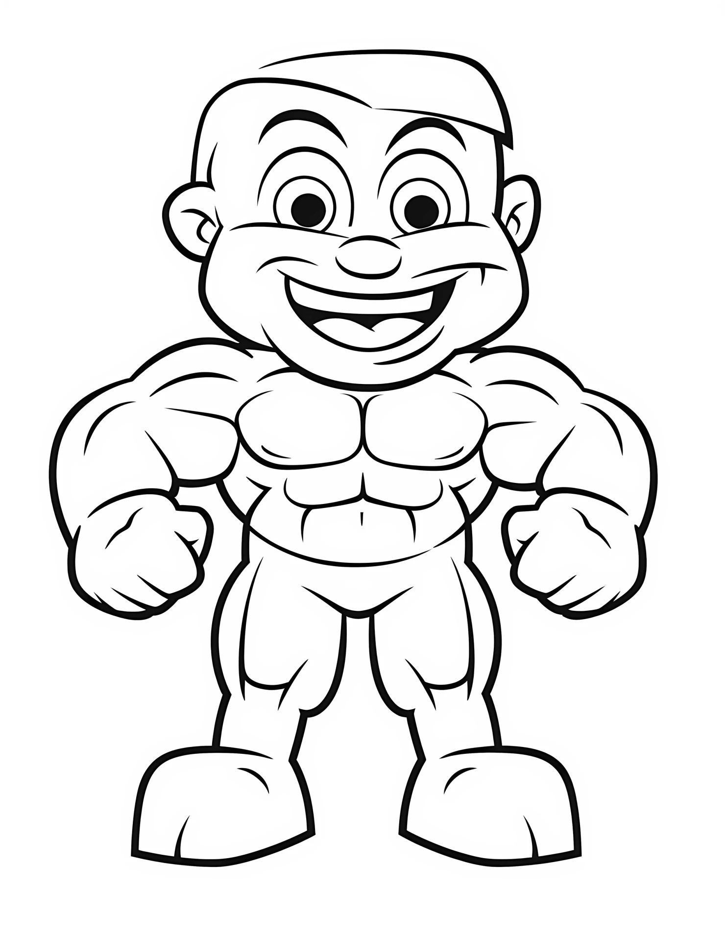 Muscles for kids coloring page on white color background #32173