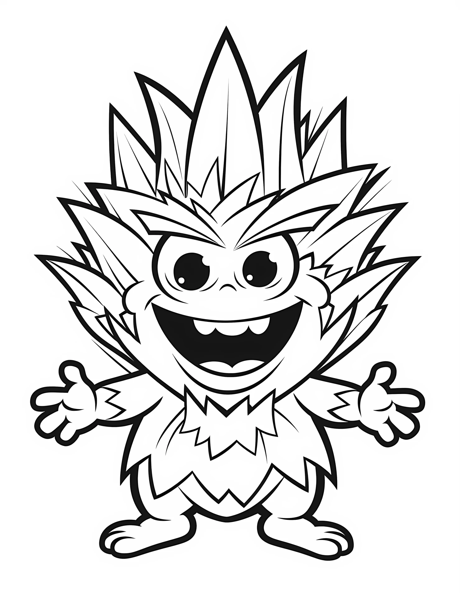 Mythical for kids coloring page on white color background #32183