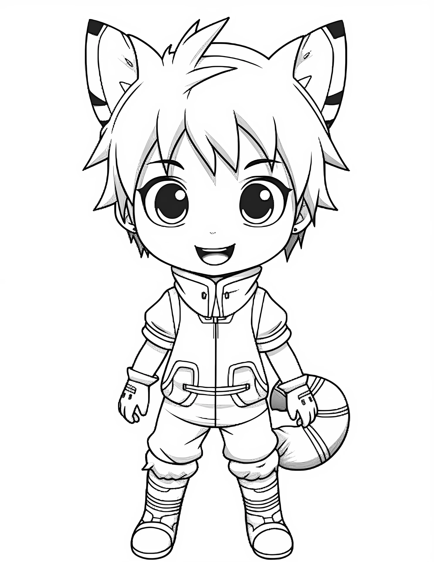 Naruto for kids coloring page on white color background #32185