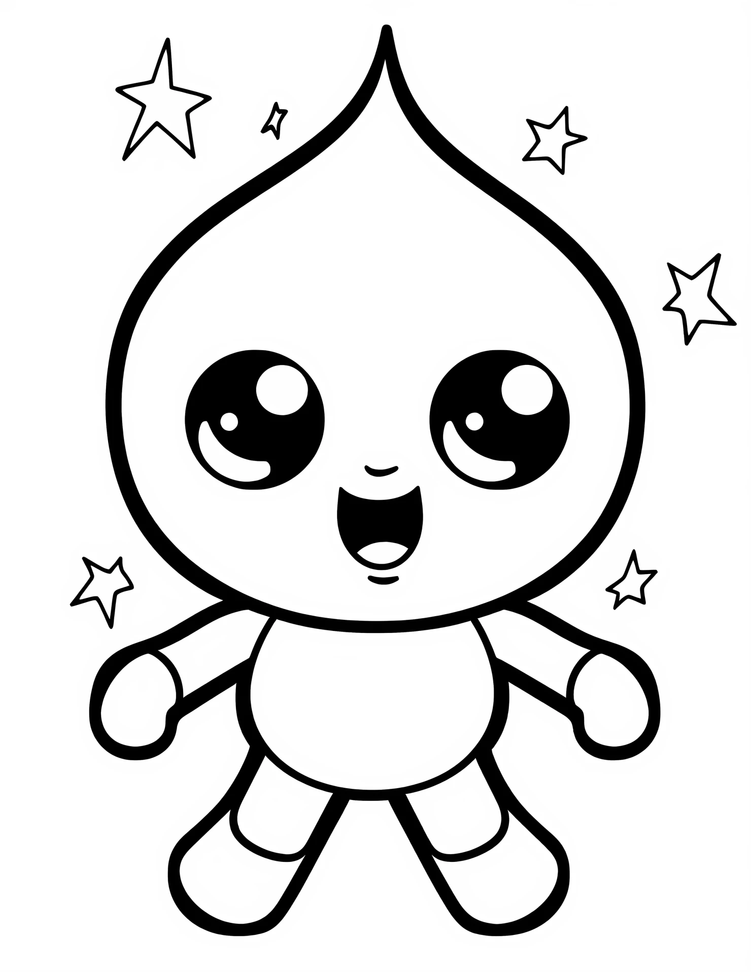 Nebulae for kids coloring page on white color background #32203