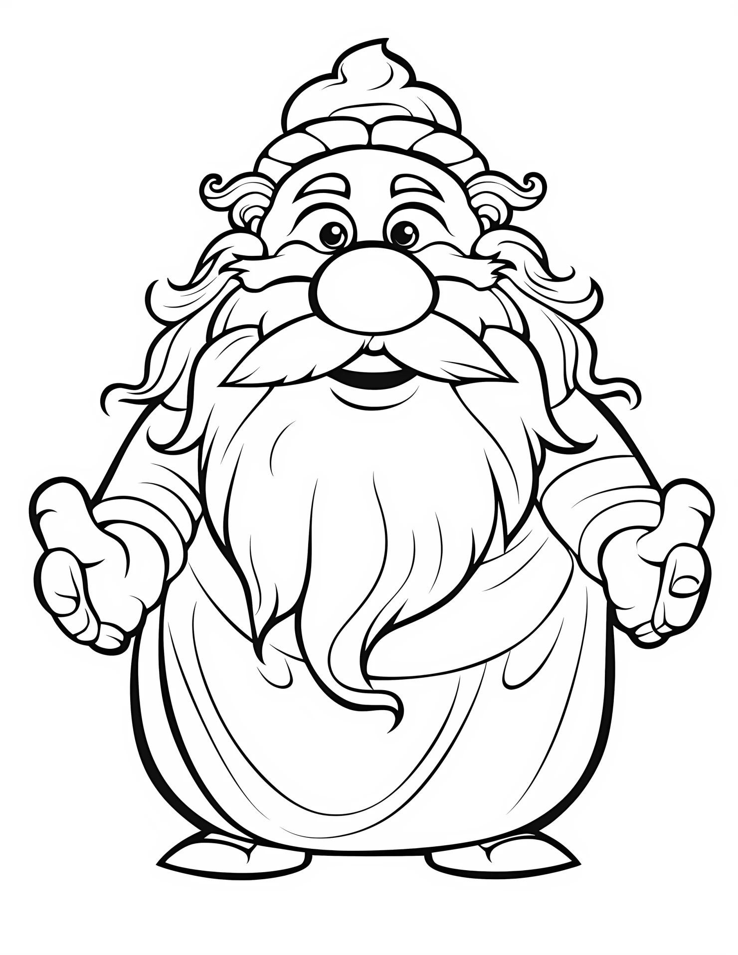 Neptune for kids coloring page on white color background #32204