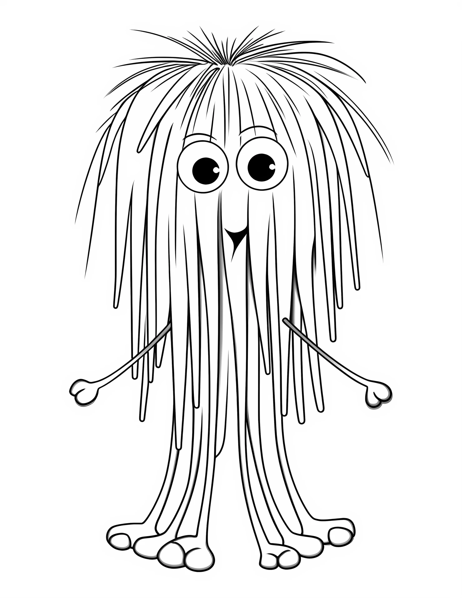 Nerves for kids coloring page on white color background #32209