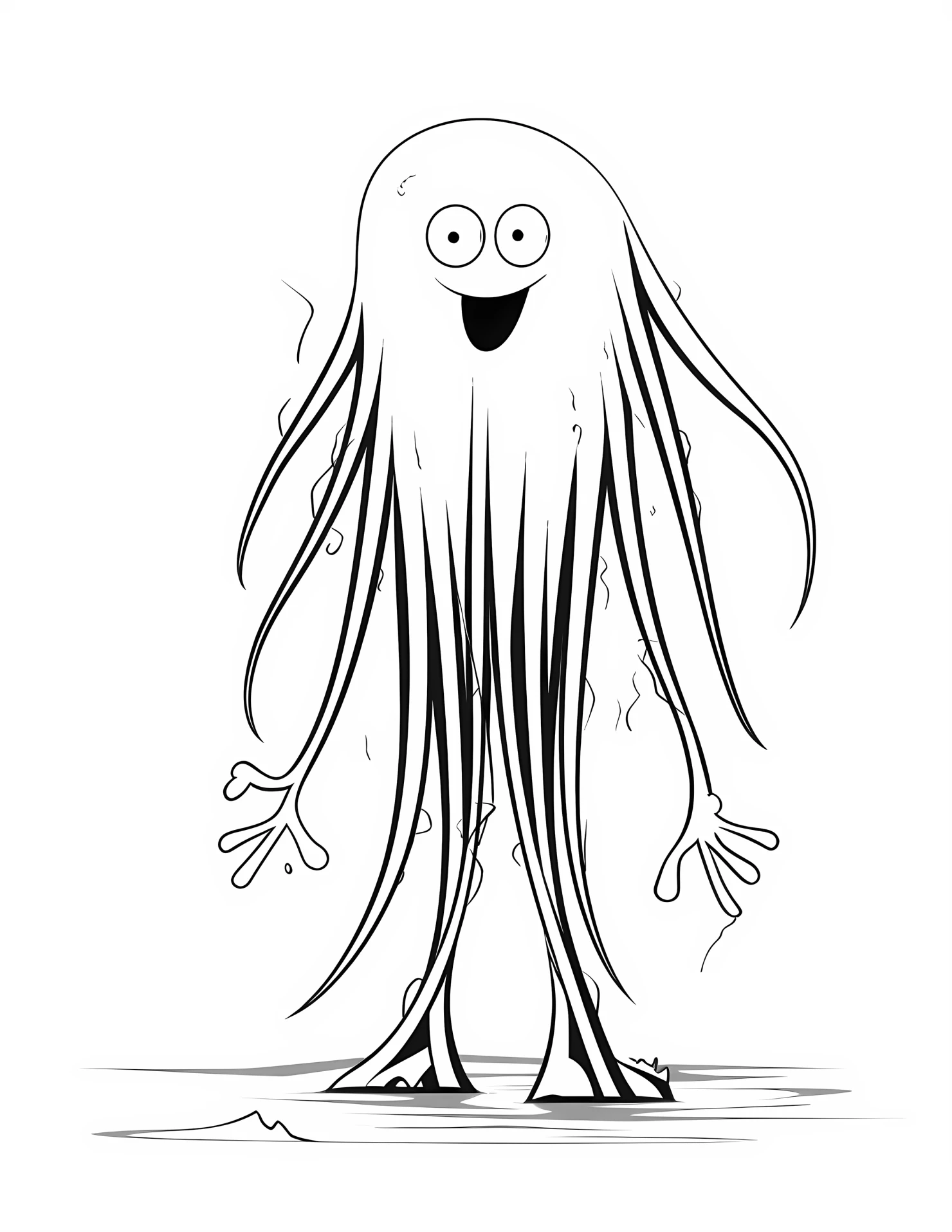 Nerves for kids coloring page on white color background #32211