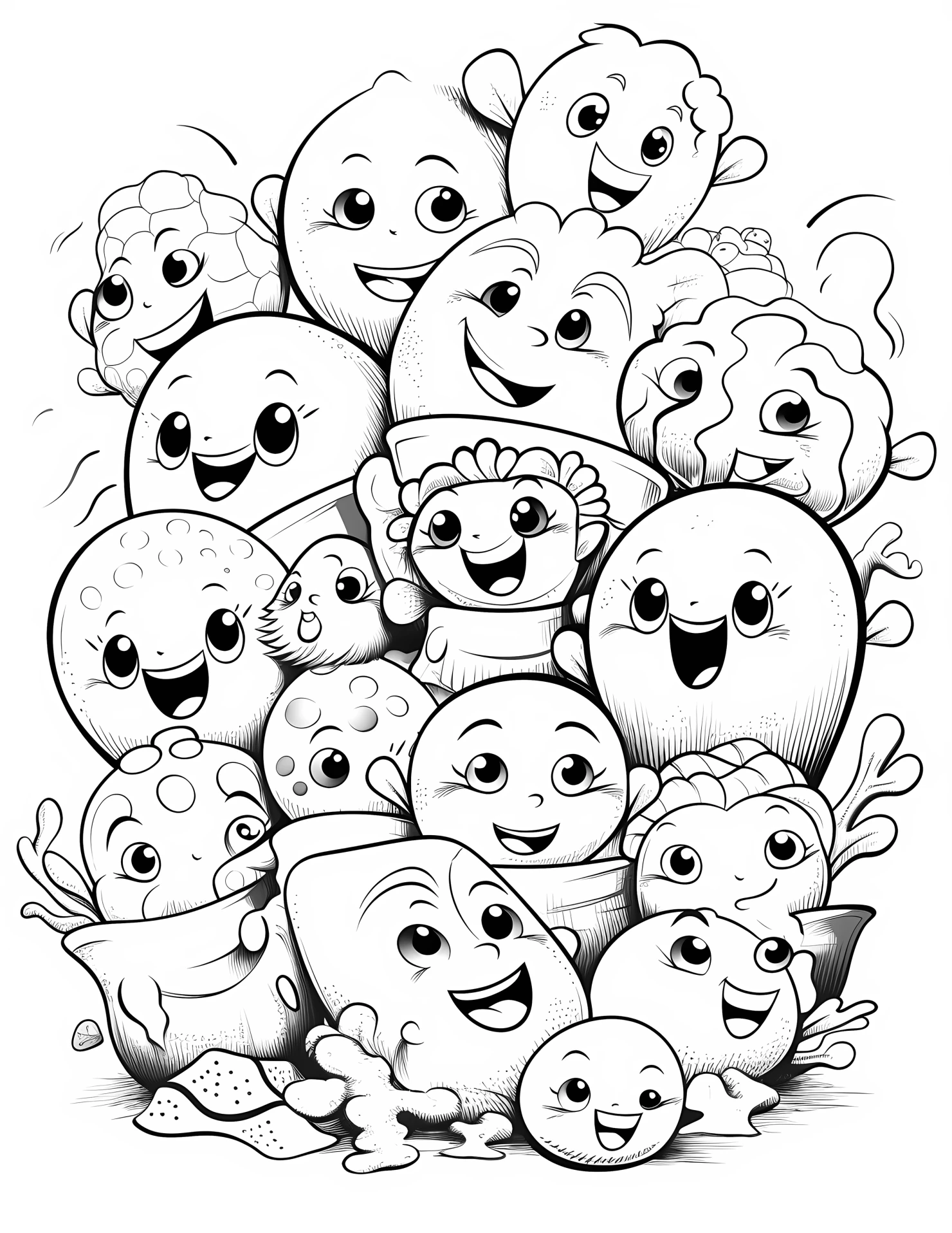 Ocean for kids coloring page on white color background #32228