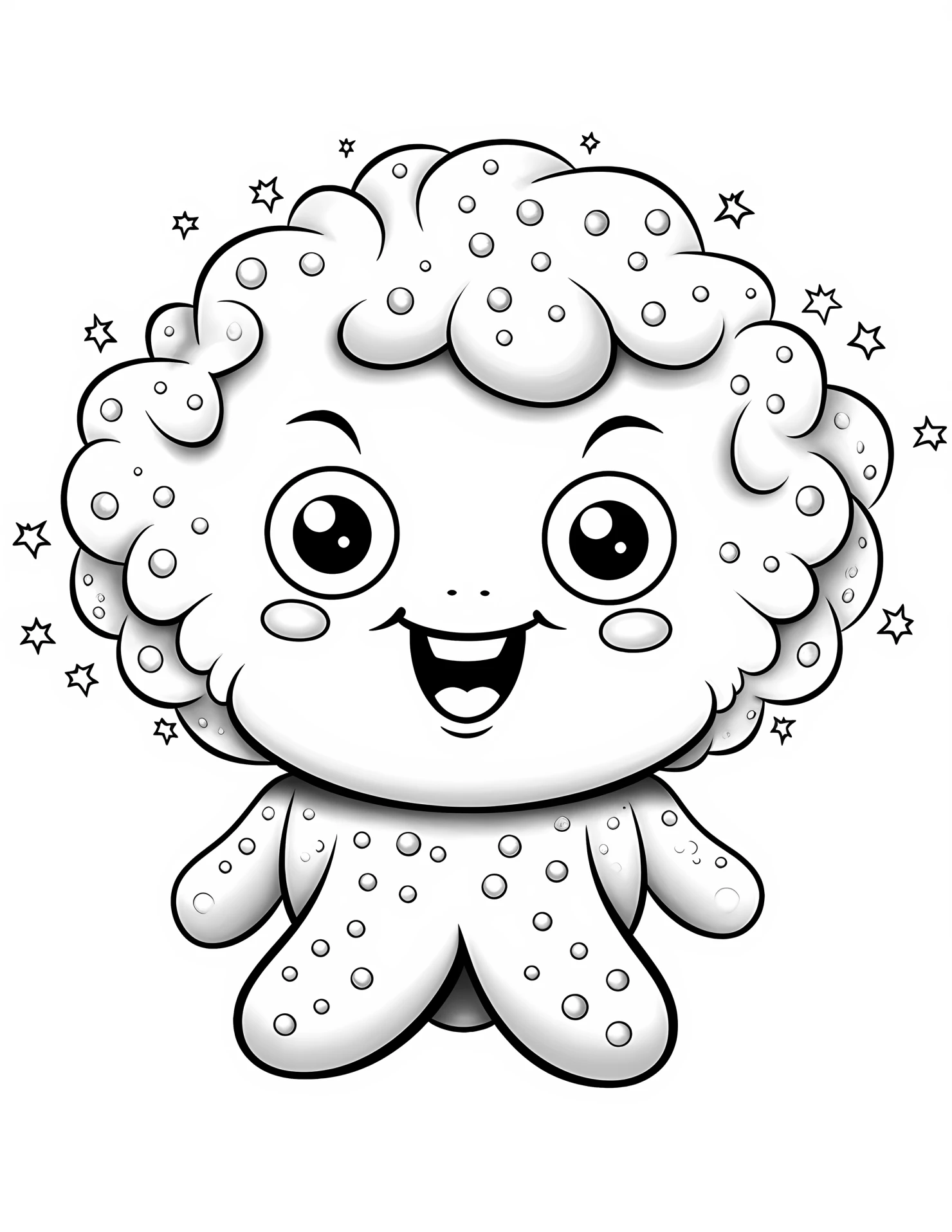 Octopuses for kids coloring page on white color background #32233