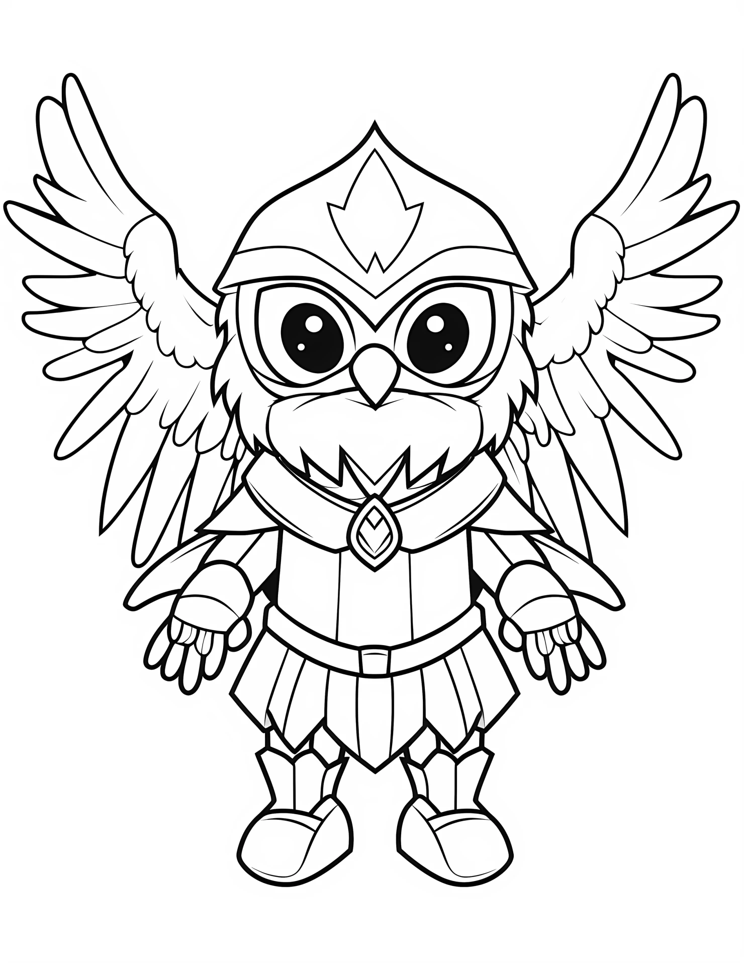 Odin for kids coloring page on white color background #32236