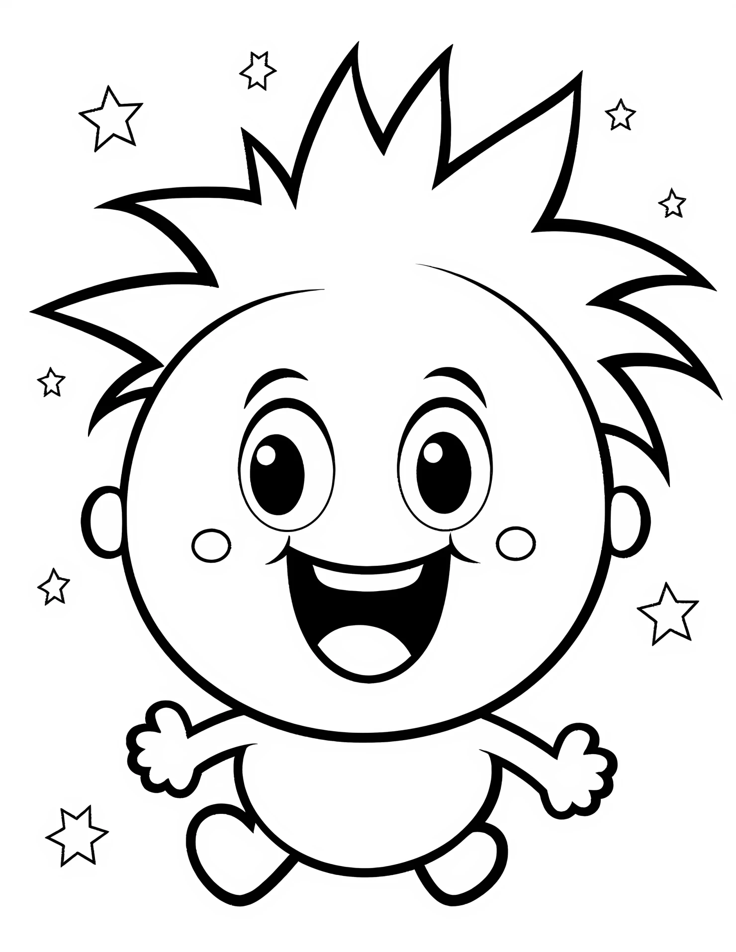 One piece for kids coloring page on white color background #32244