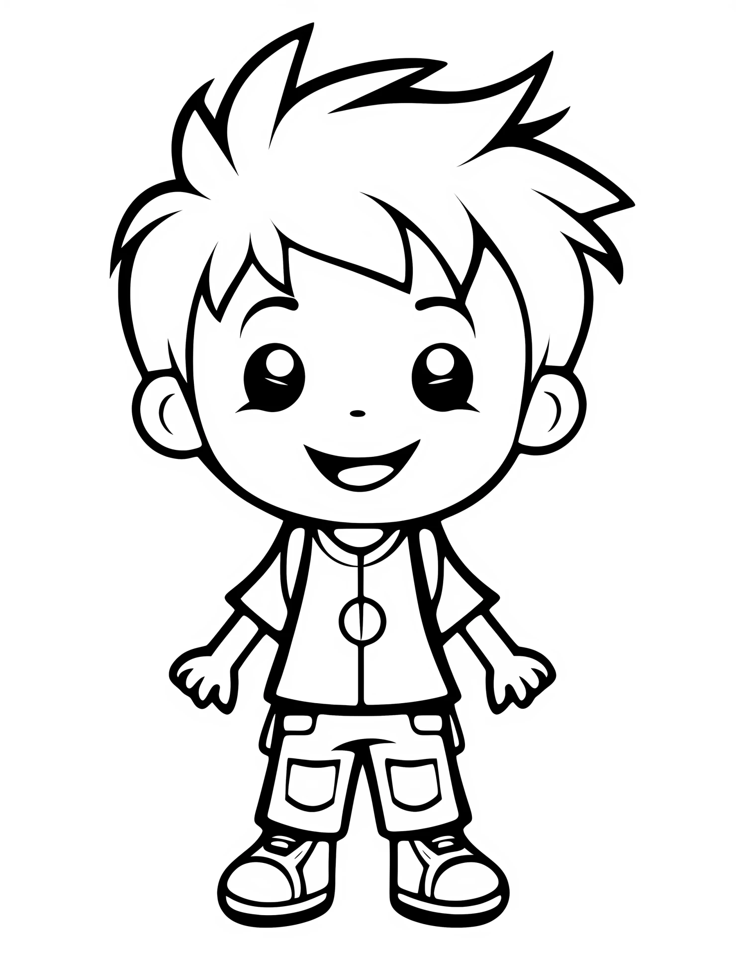 One piece for kids coloring page on white color background #32246