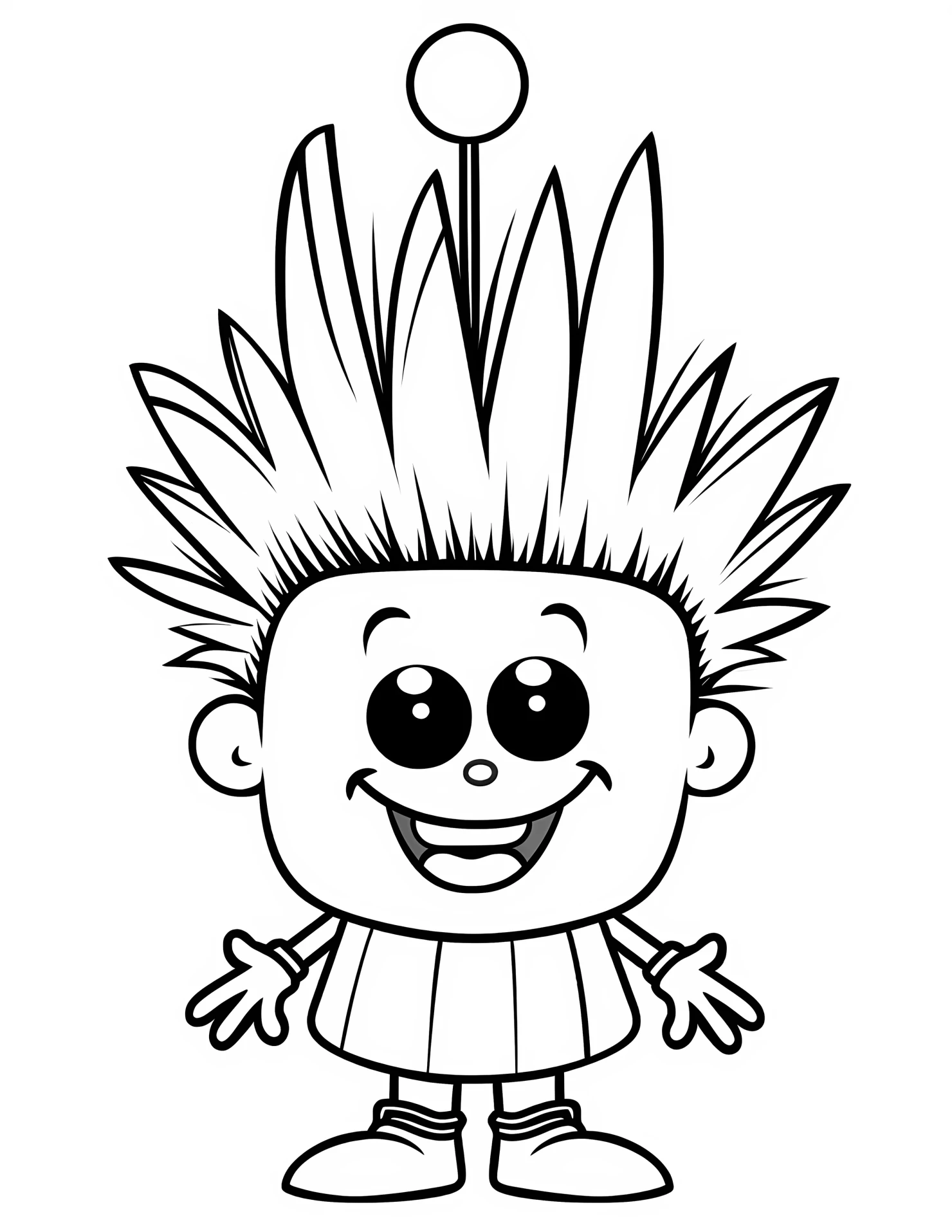 One piece for kids coloring page on white color background #32247