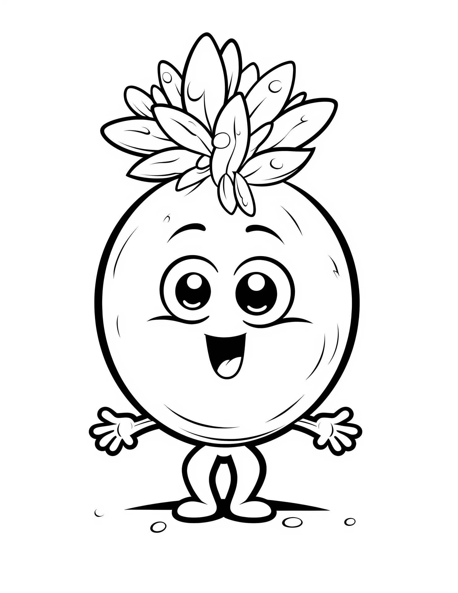 Onion for kids coloring page on white color background #32249