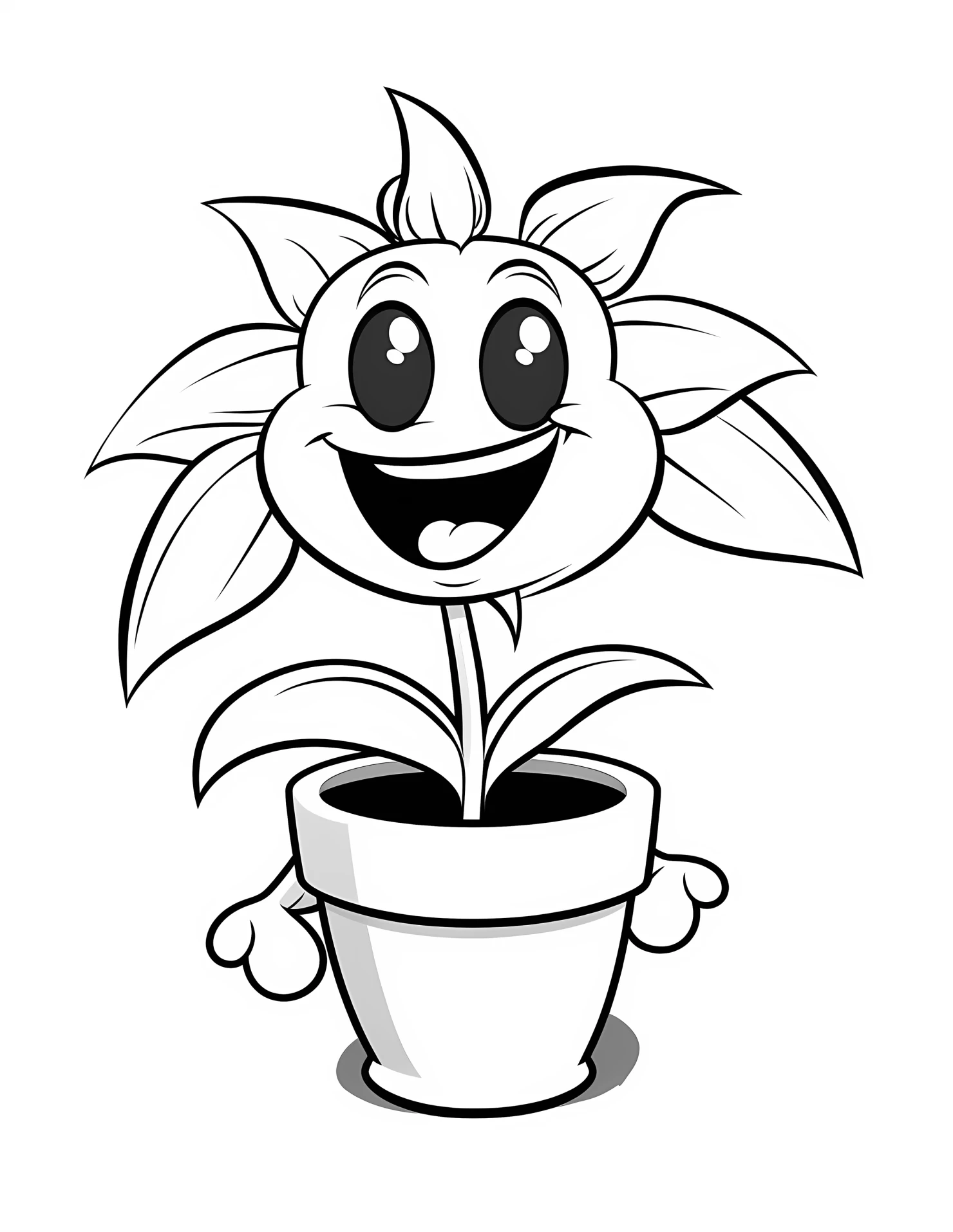 Orchid for kids coloring page on white color background #32259