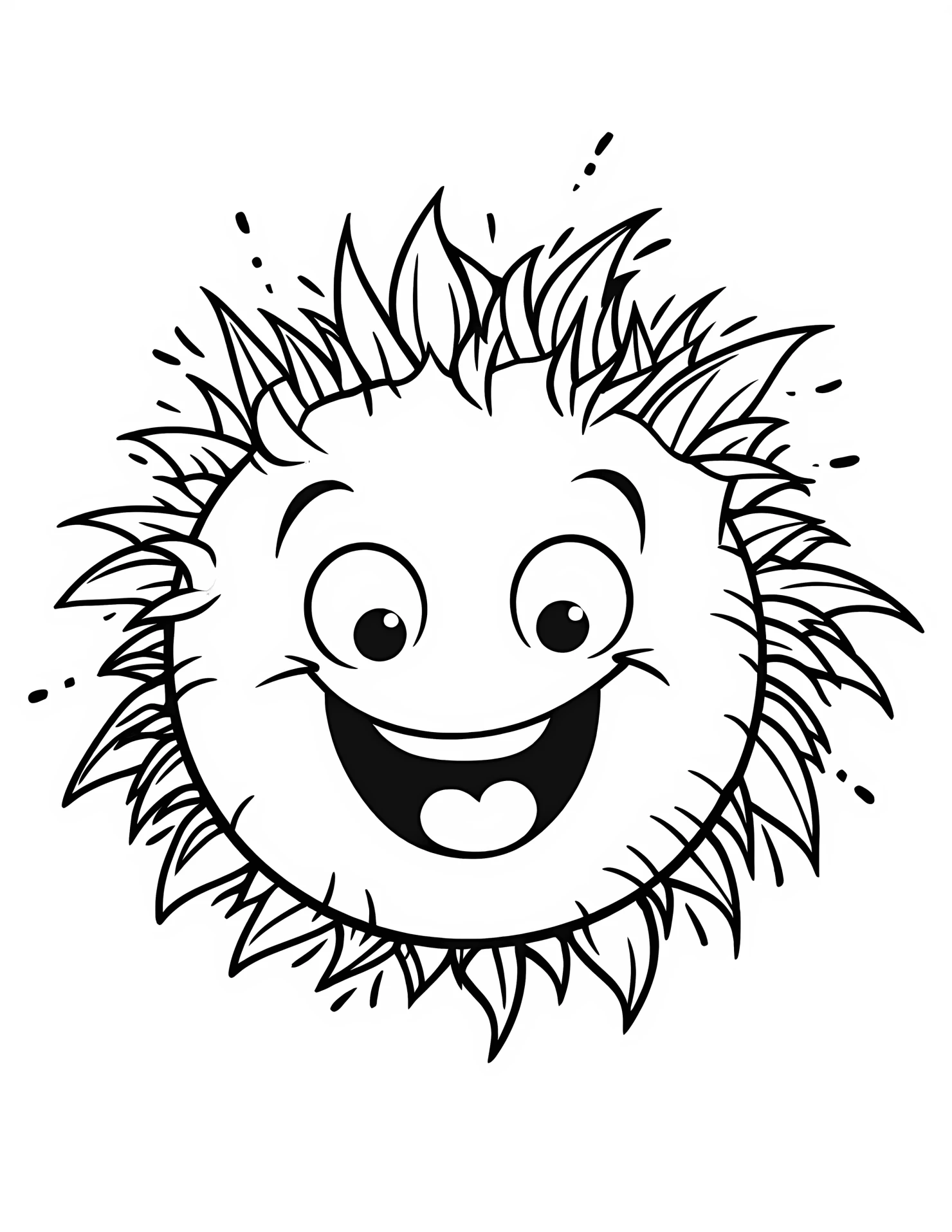 Ornament for kids coloring page on white color background #32266