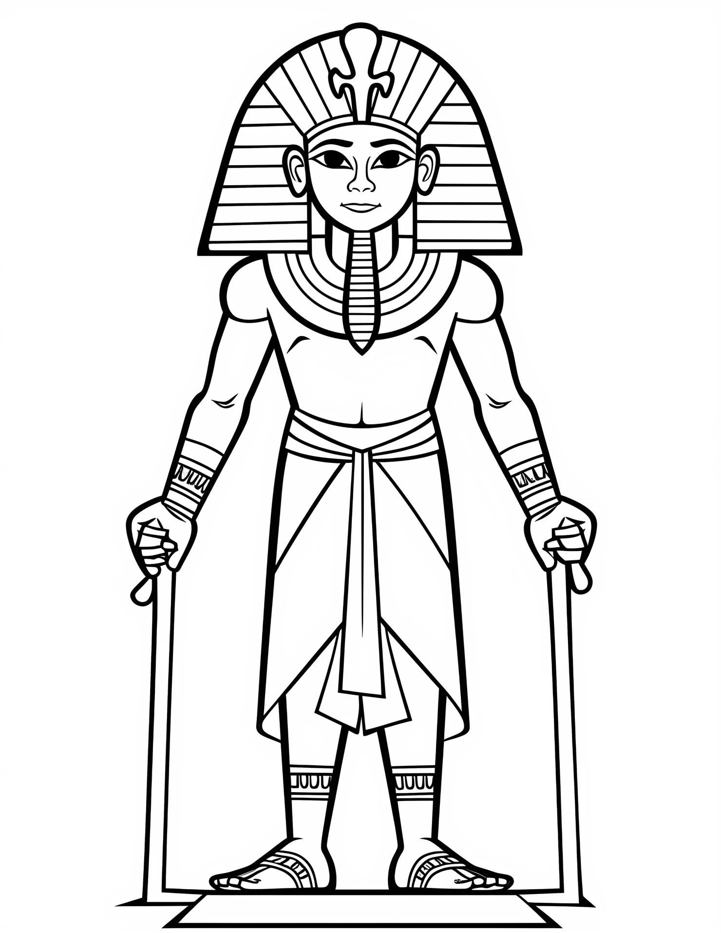 Osiris for kids coloring page on white color background #32268