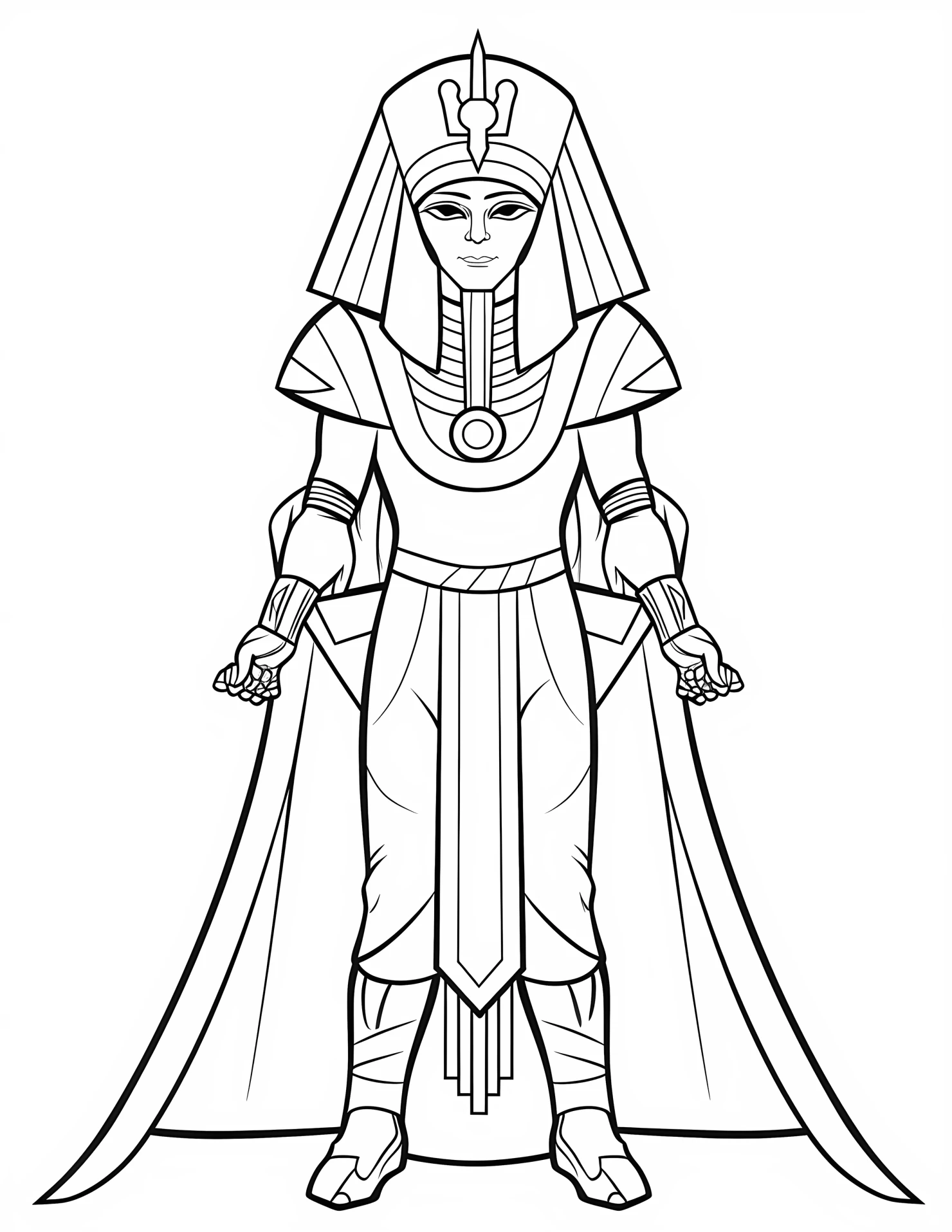 Osiris for kids coloring page on white color background #32269