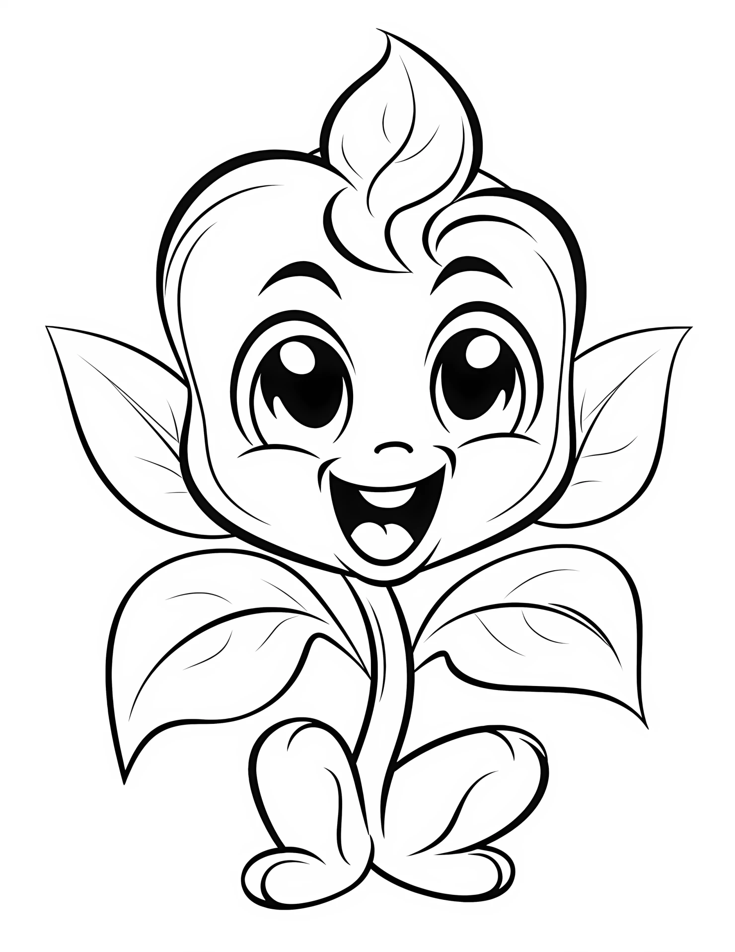 Pansy flower for kids coloring page on white color background #32289