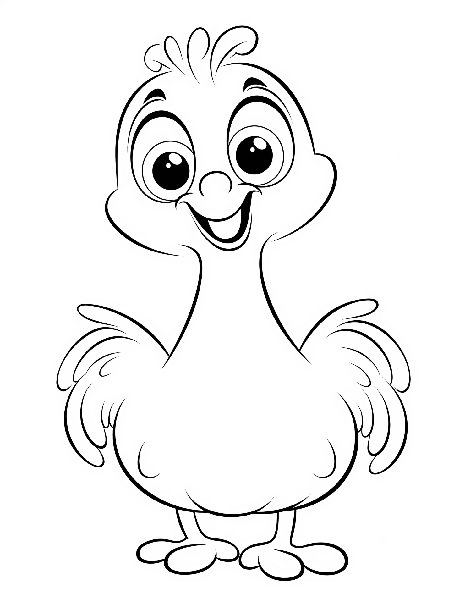 Peacock for kids coloring page on white color background #32314