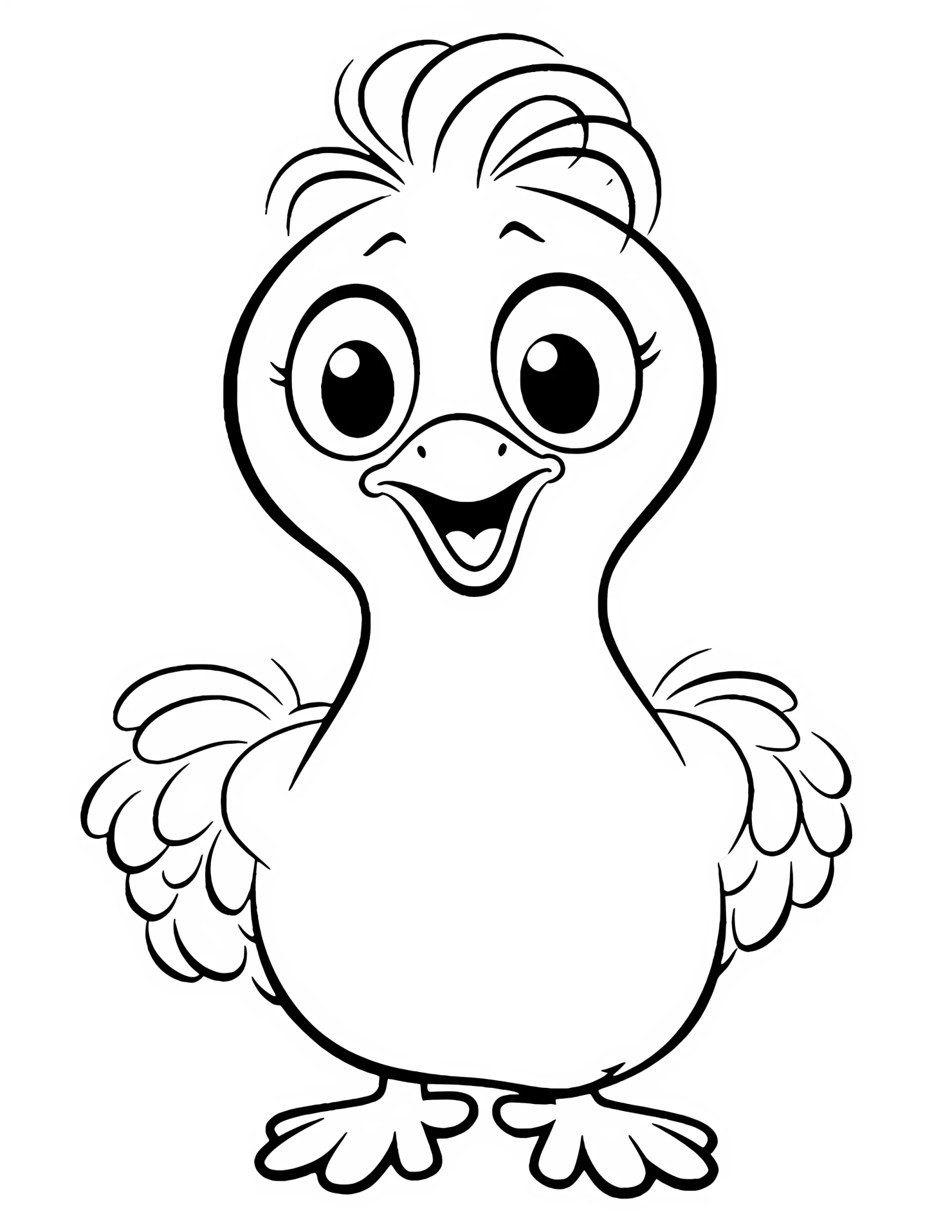 Peacock for kids coloring page on white color background #32315