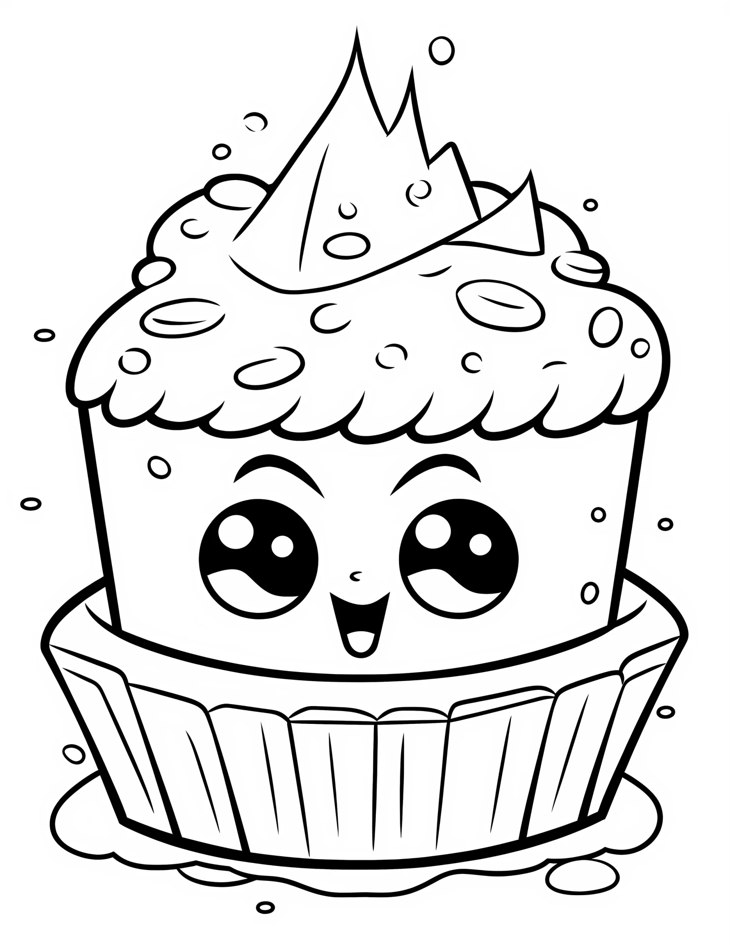 Pie for kids coloring page on white color background #32349