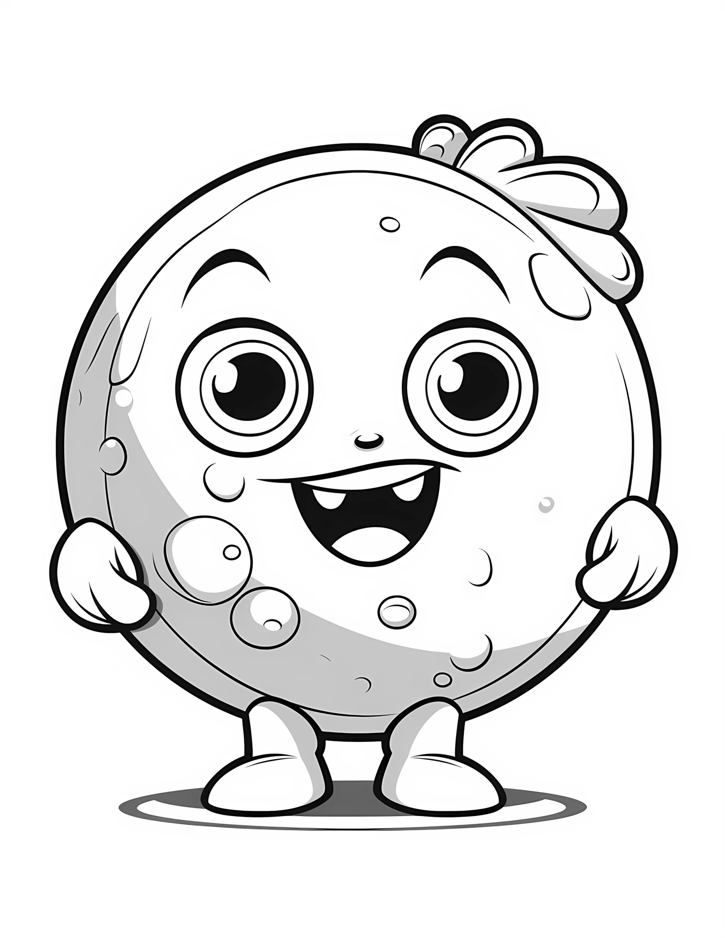 Planet for kids coloring page on white color background #32389