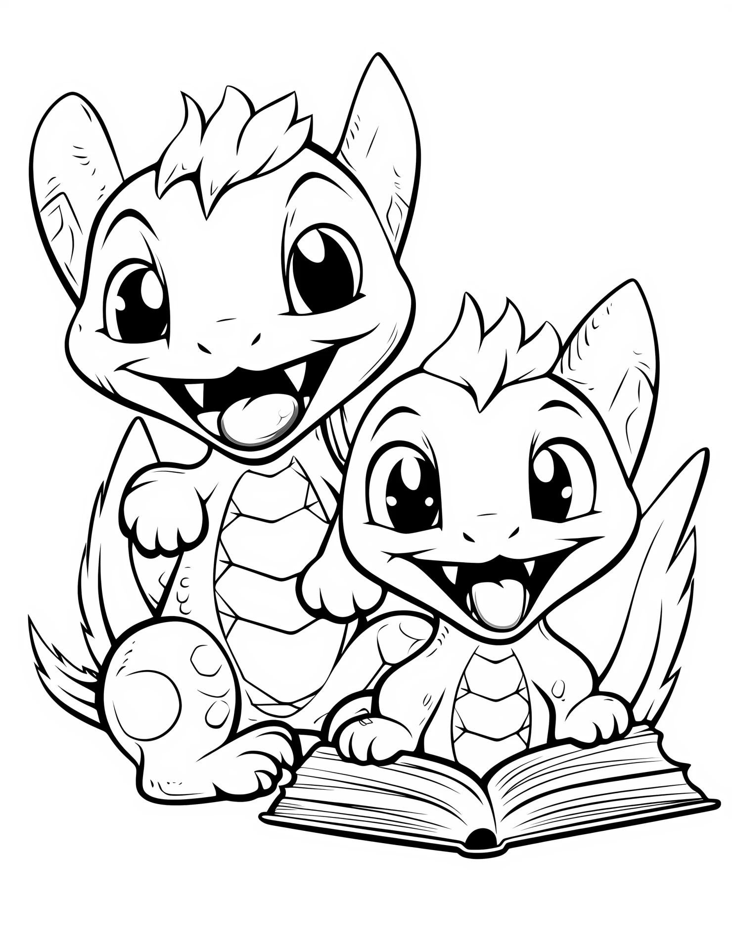 Pokemon for kids coloring page on white color background #32397