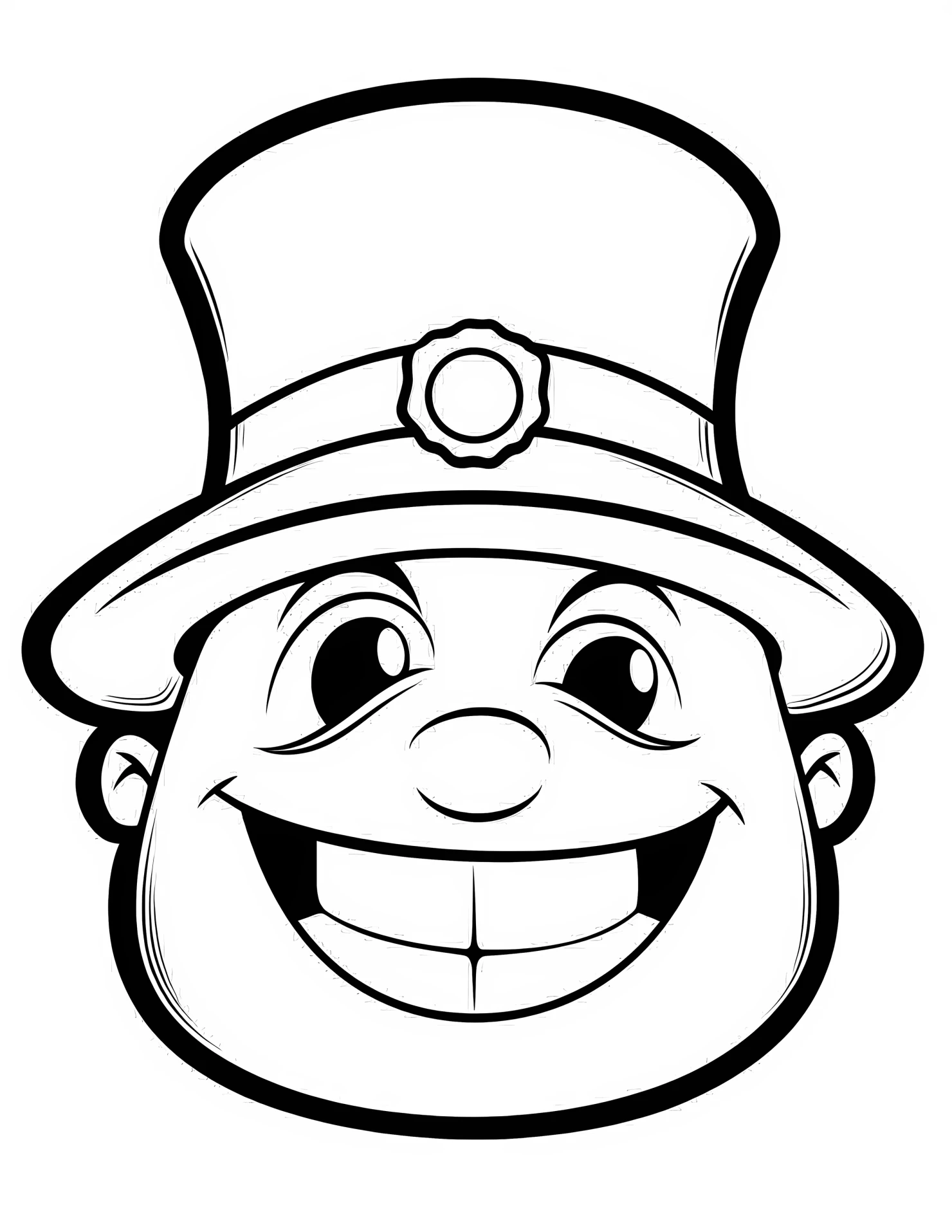 Police officer for kids coloring page on white color background #32407