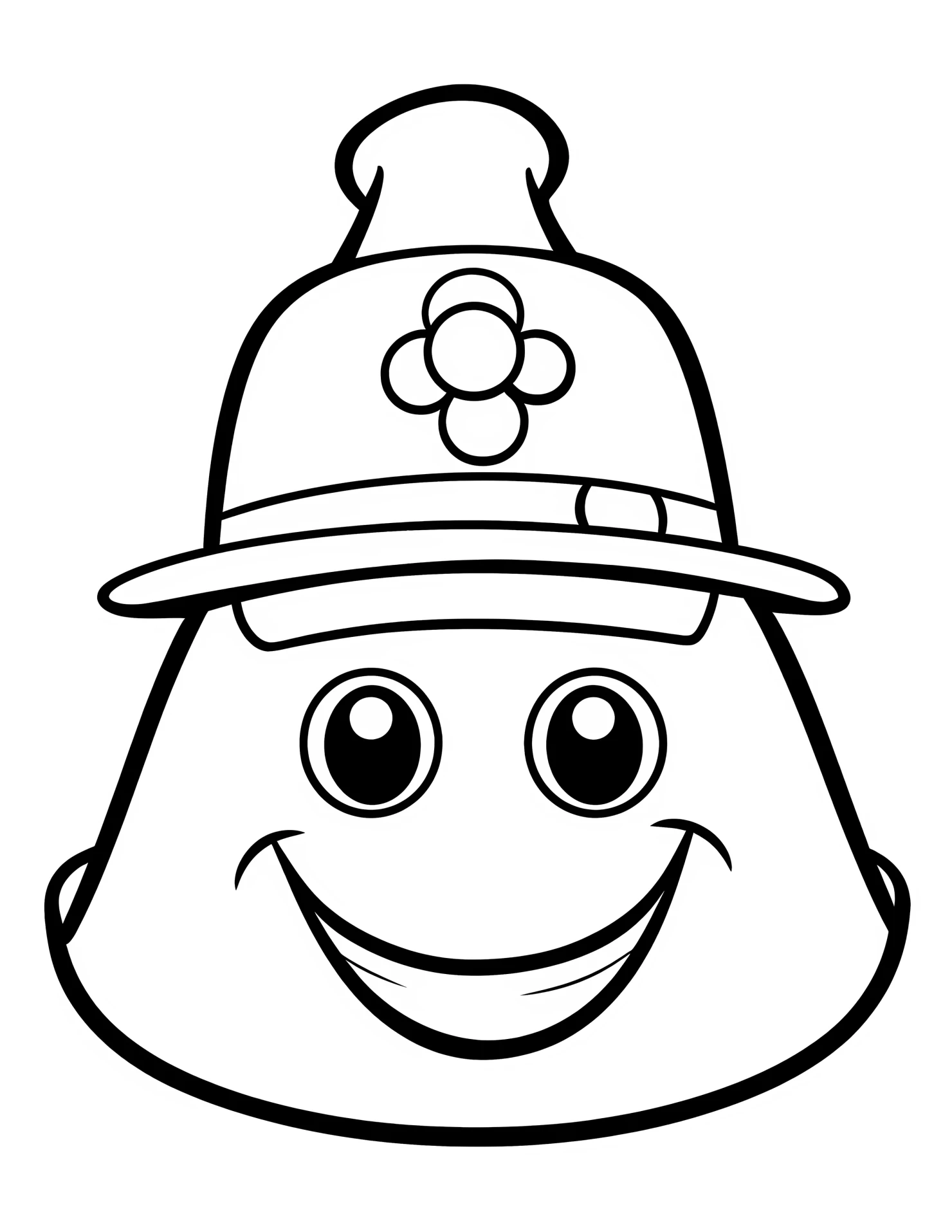 Police officer for kids coloring page on white color background #32410