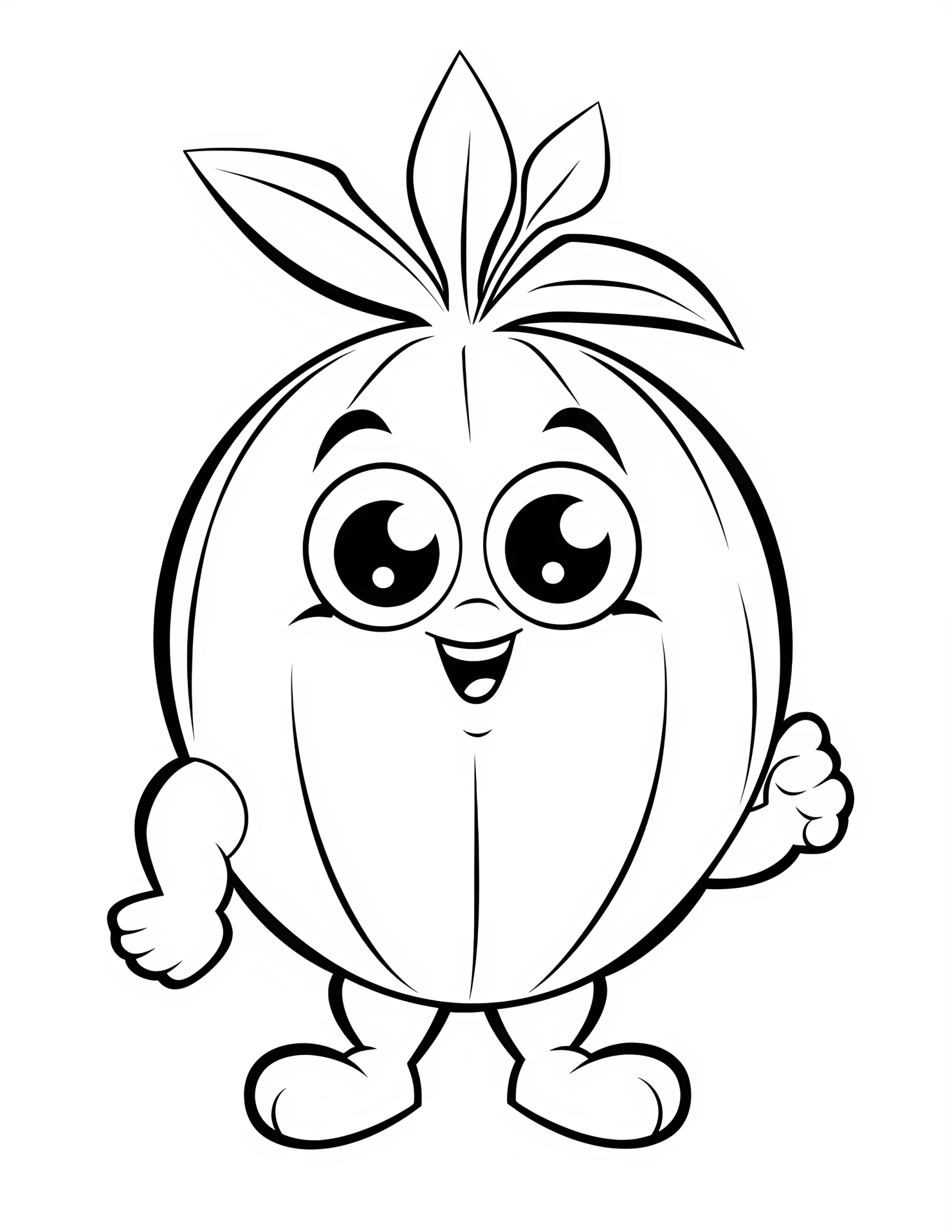 Potato for kids coloring page on white color background #32439