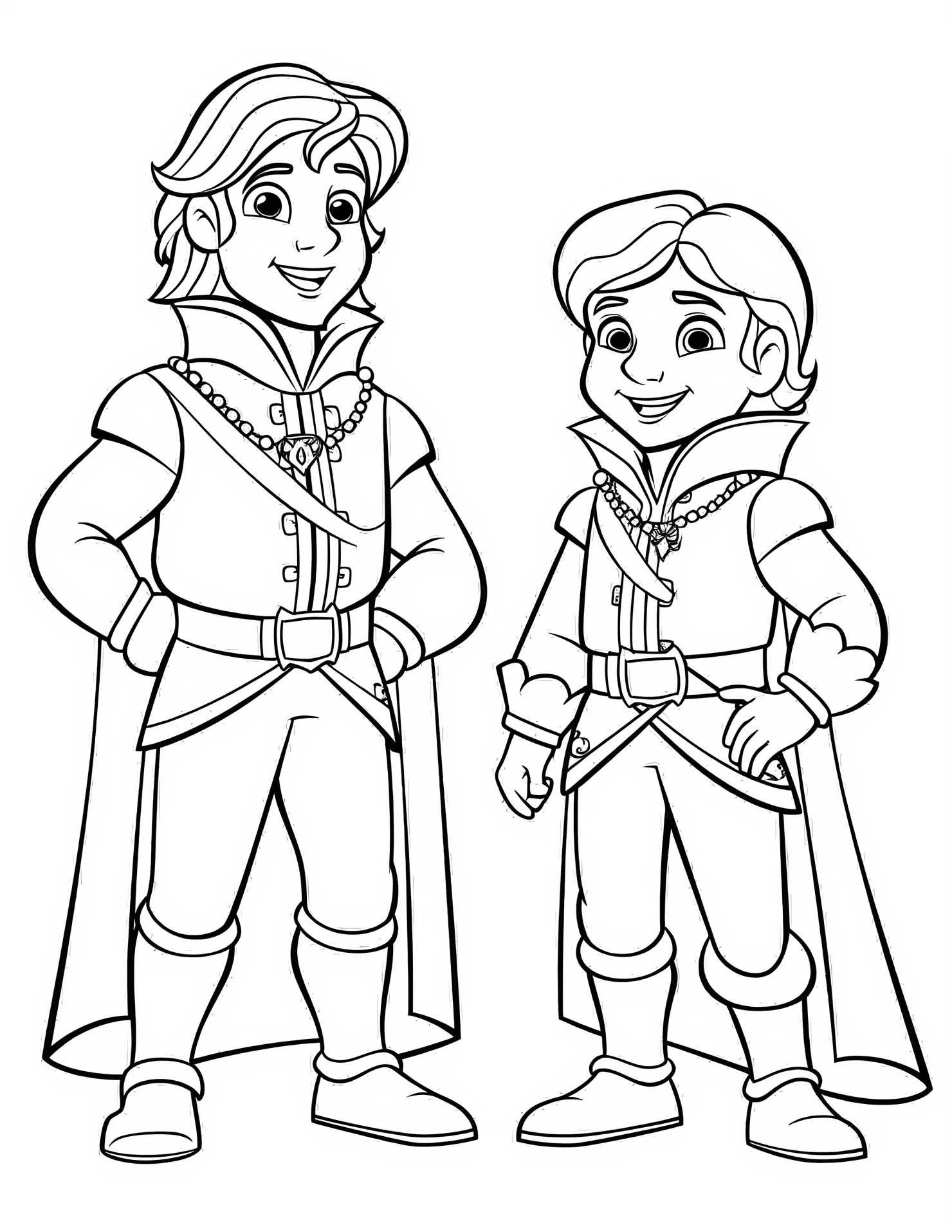 Princess for kids coloring page on white color background #32451