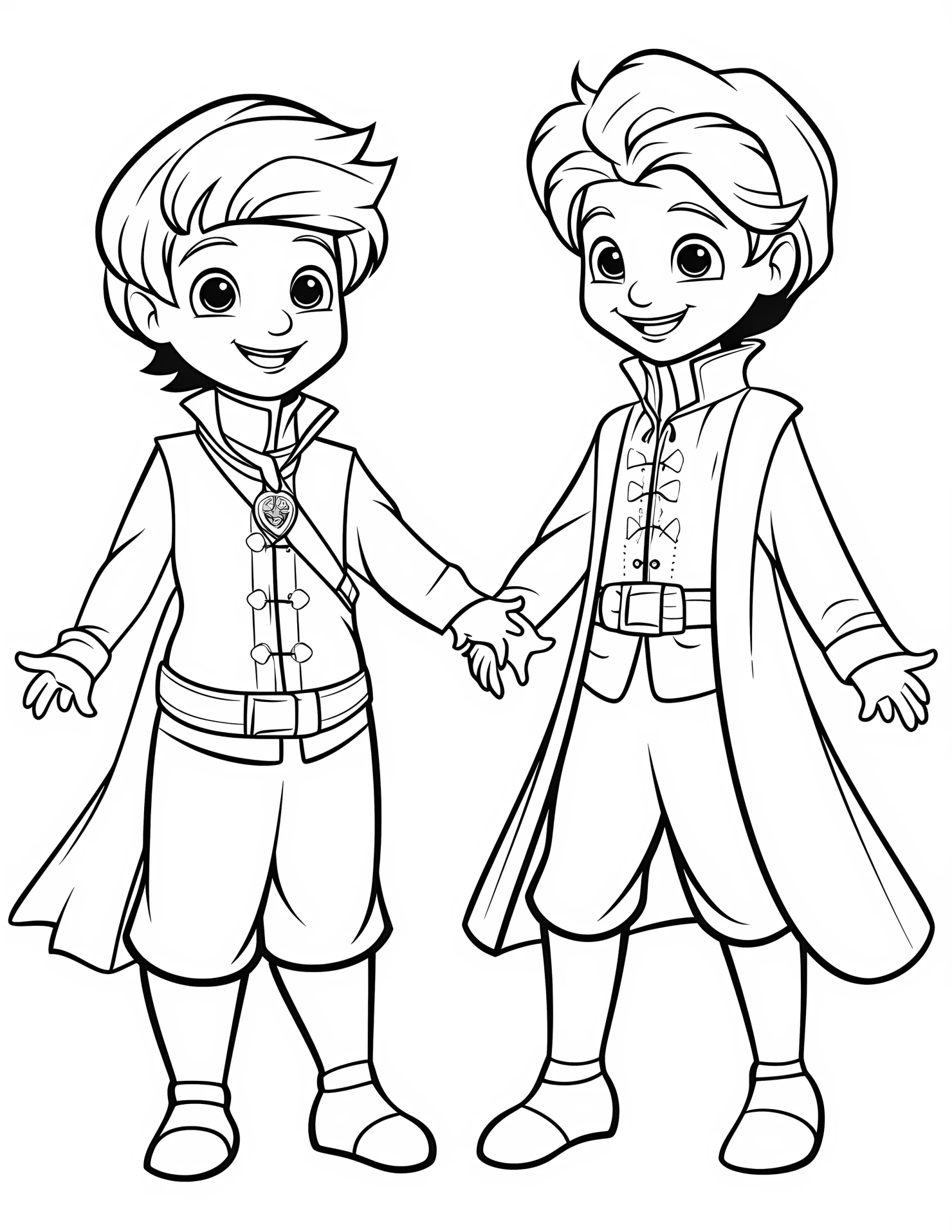 Princess for kids coloring page on white color background #32452