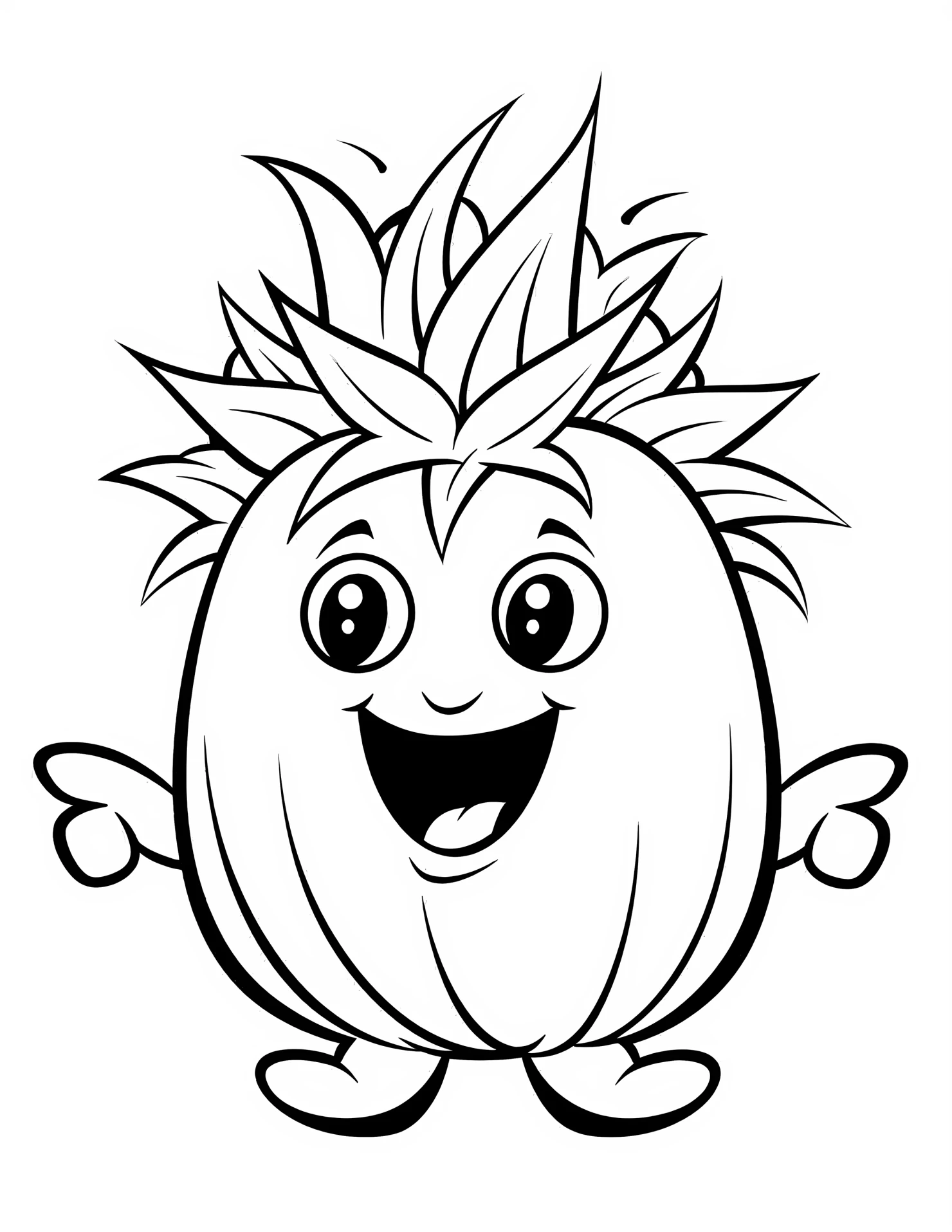 Pumpkin for kids coloring page on white color background #32471