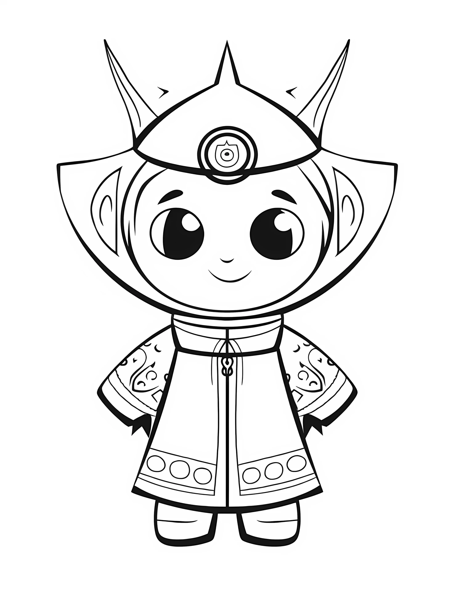 Ra for kids coloring page on white color background #32478