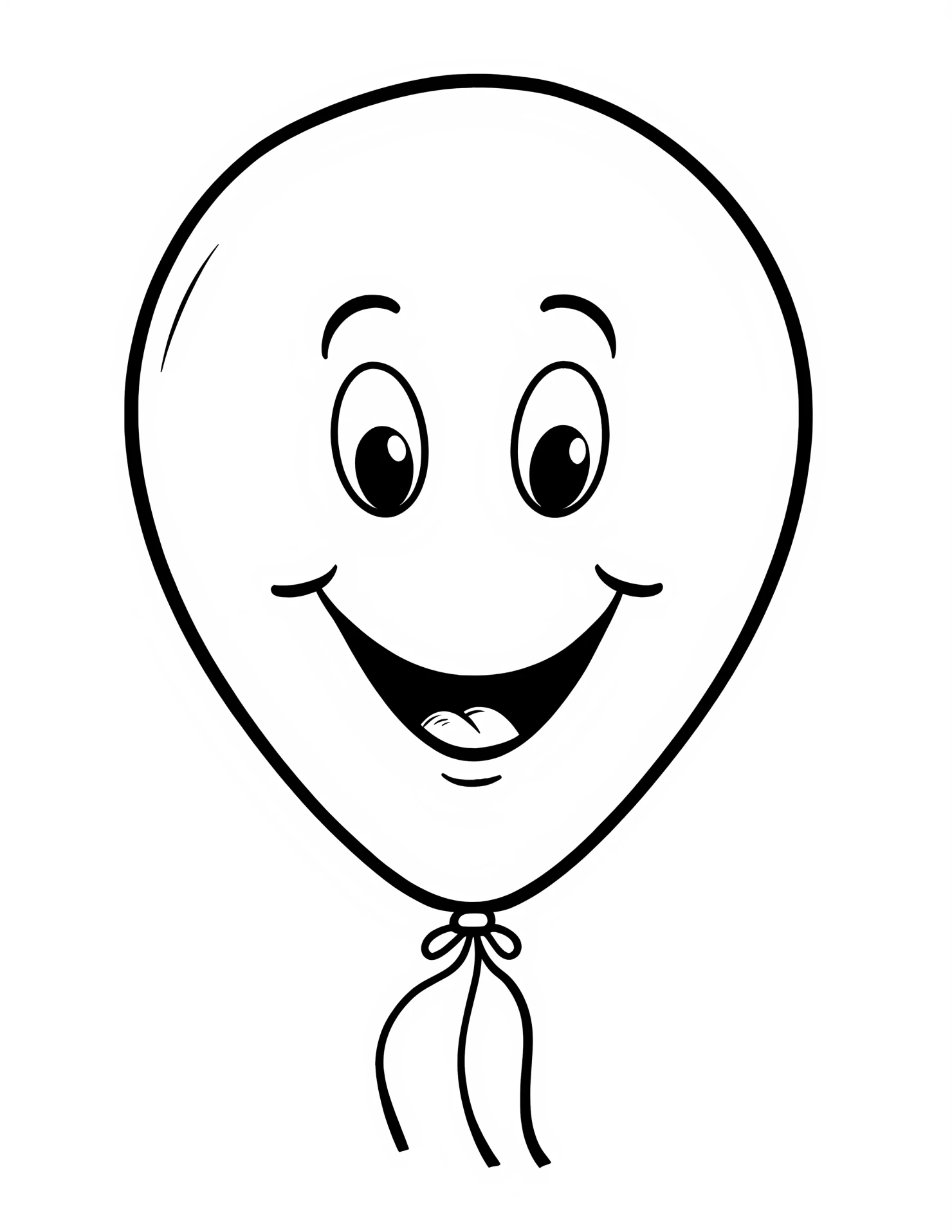 Balloon for kids coloring page on white color background #32519