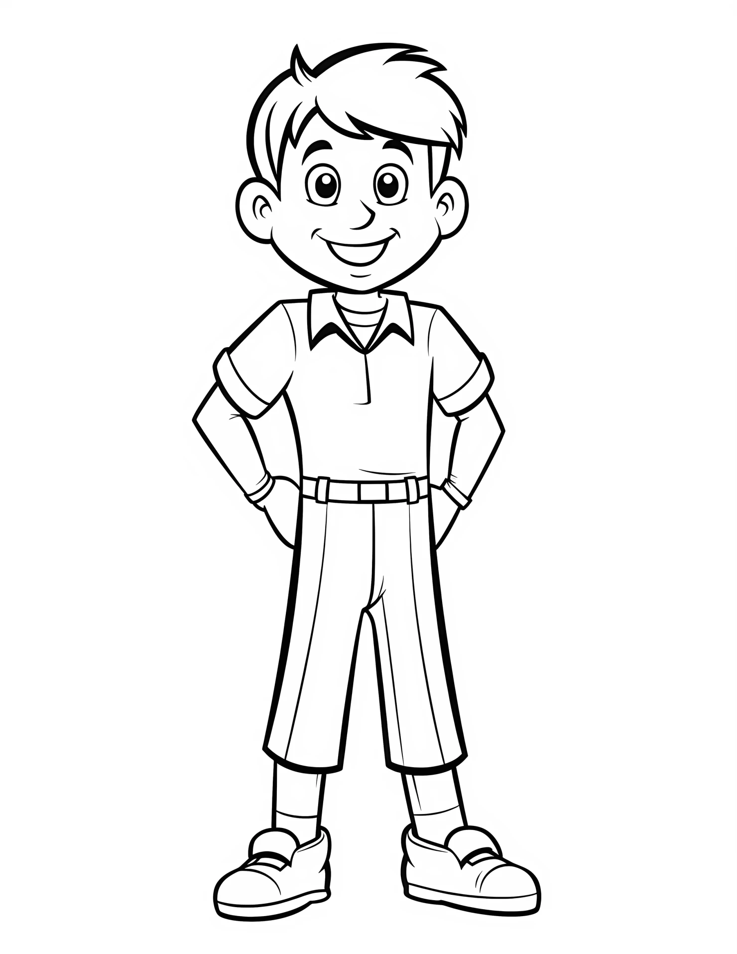 Referee for kids coloring page on white color background #32526