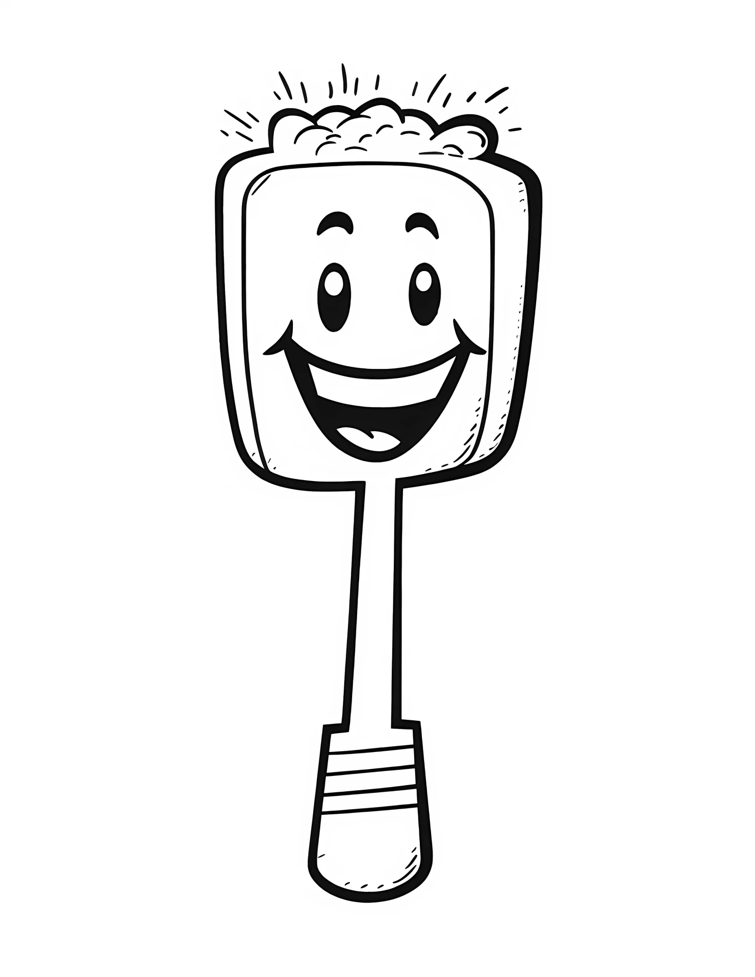 Reflex hammer for kids coloring page on white color background #32532
