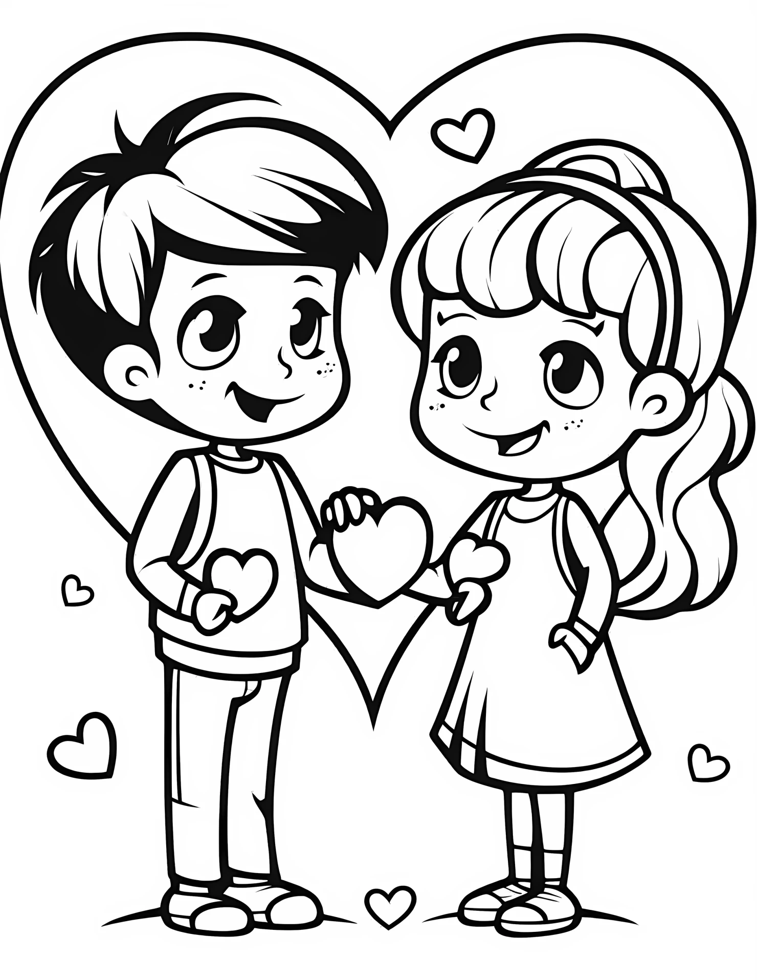 Romantic movie for kids coloring page on white color background #32578