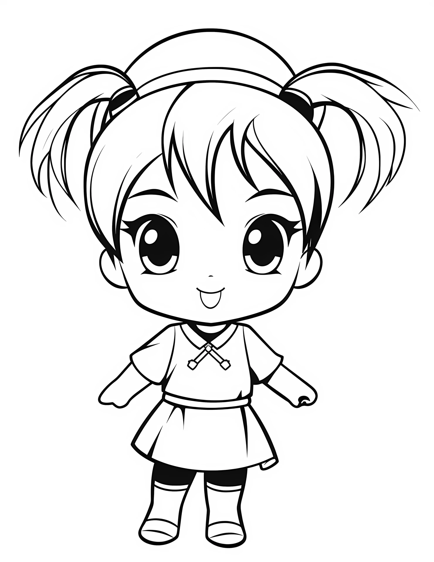 Sailor Moon for kids coloring page on white color background #32622