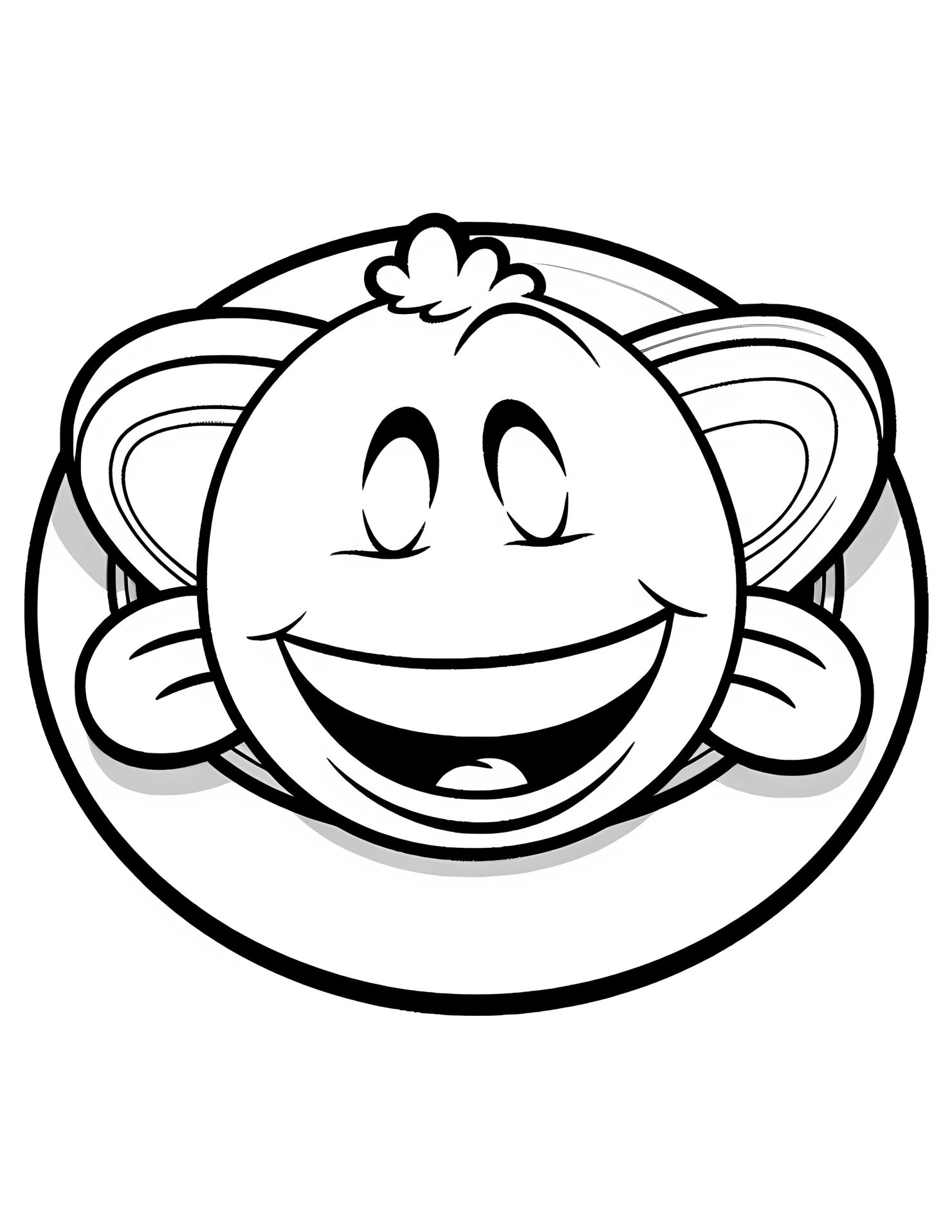 Saturn for kids coloring page on white color background #32634
