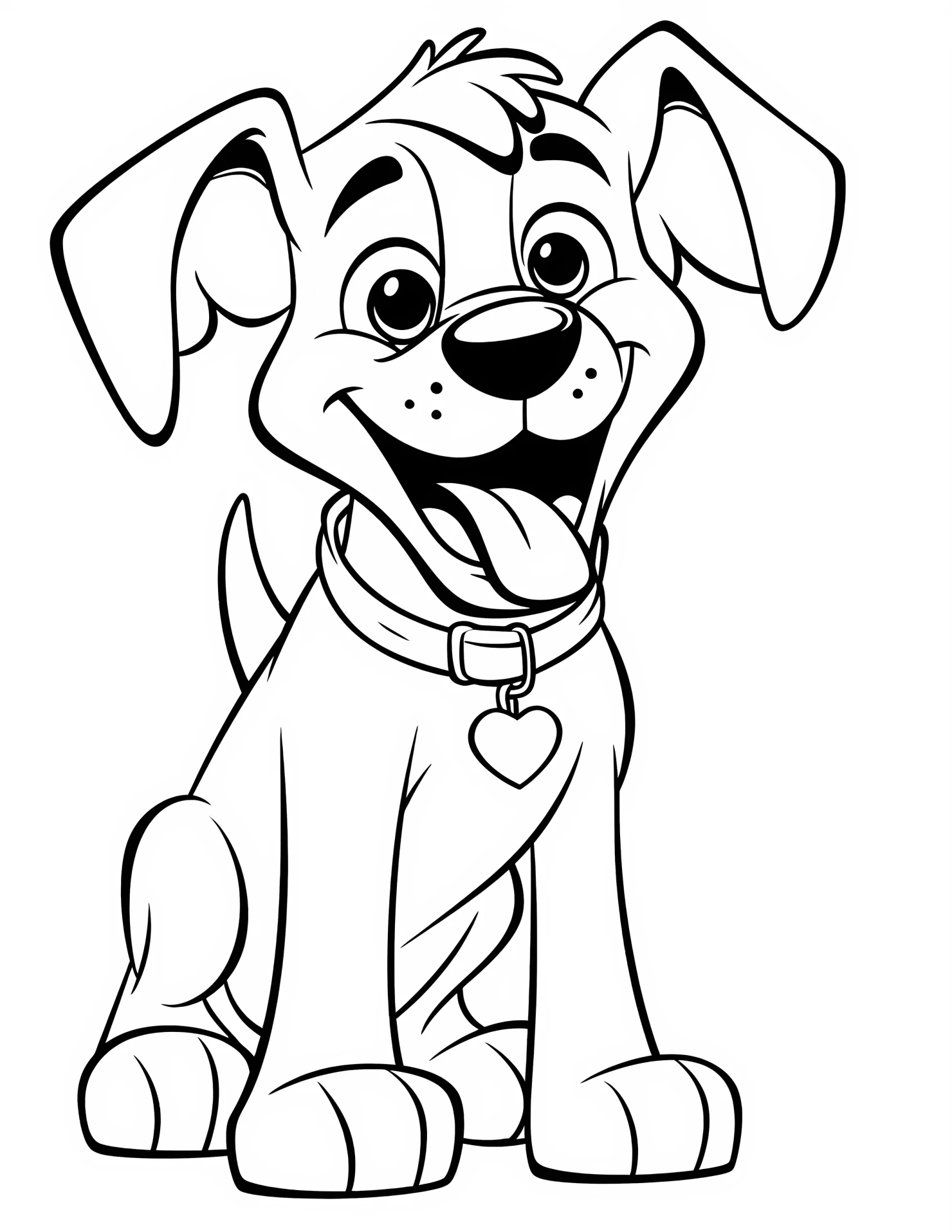 Scooby Doo for kids coloring page on white color background #32647