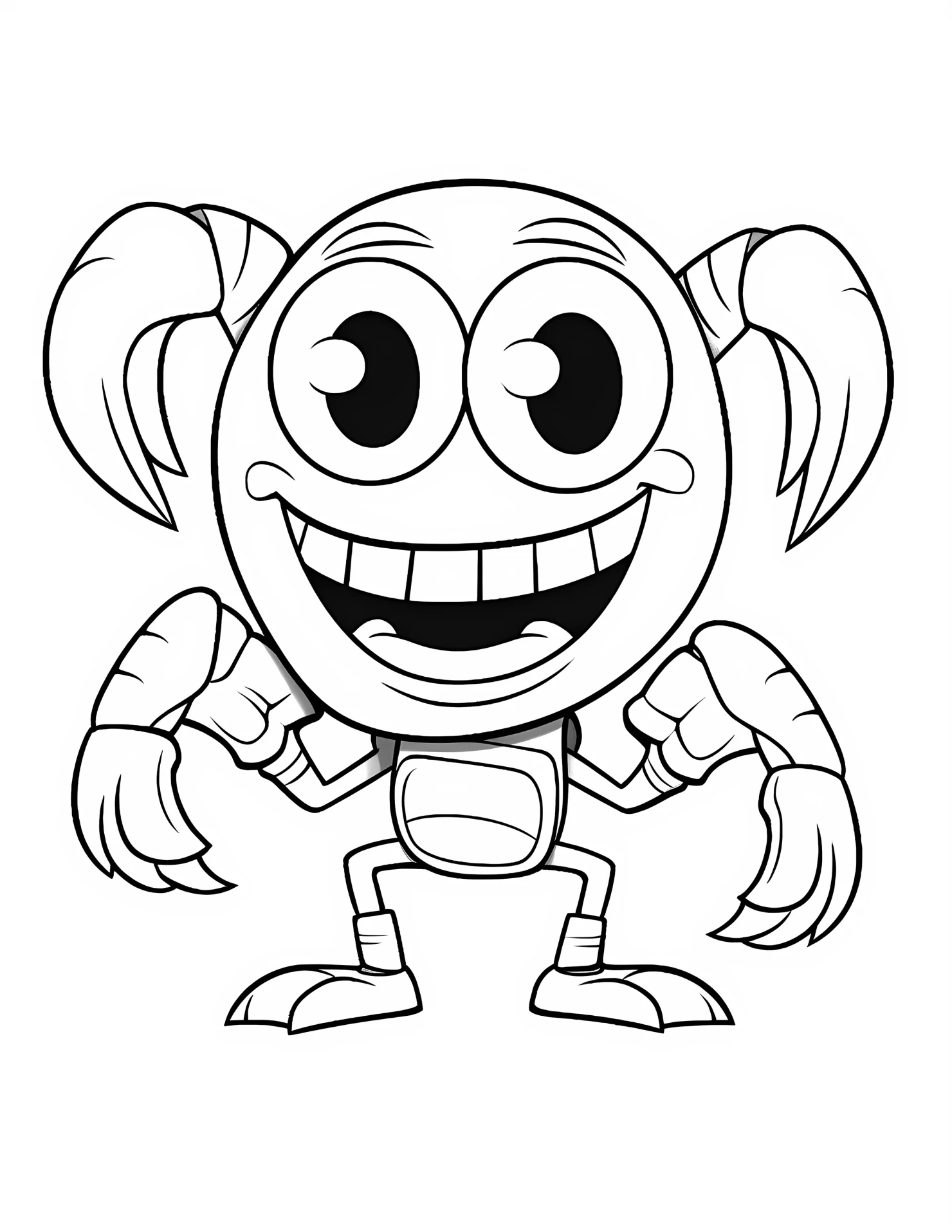 Scorpion for kids coloring page on white color background #32648