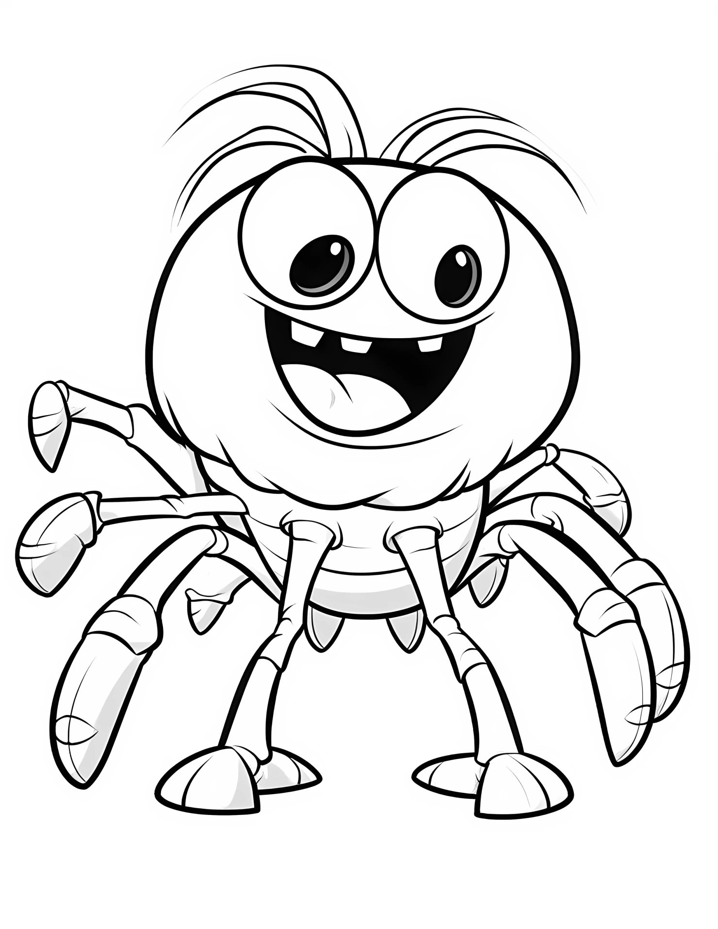 Scorpion for kids coloring page on white color background #32649