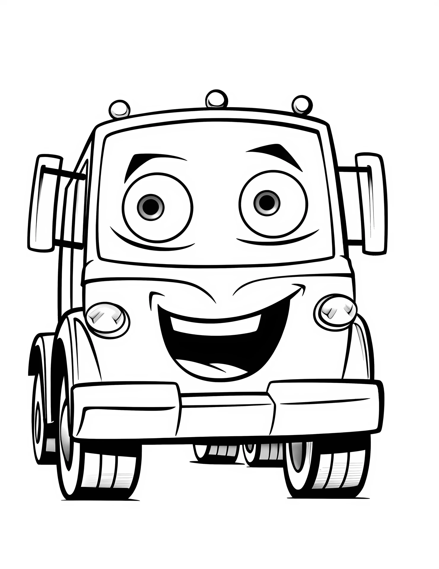 Semi truck for kids coloring page on white color background #32695