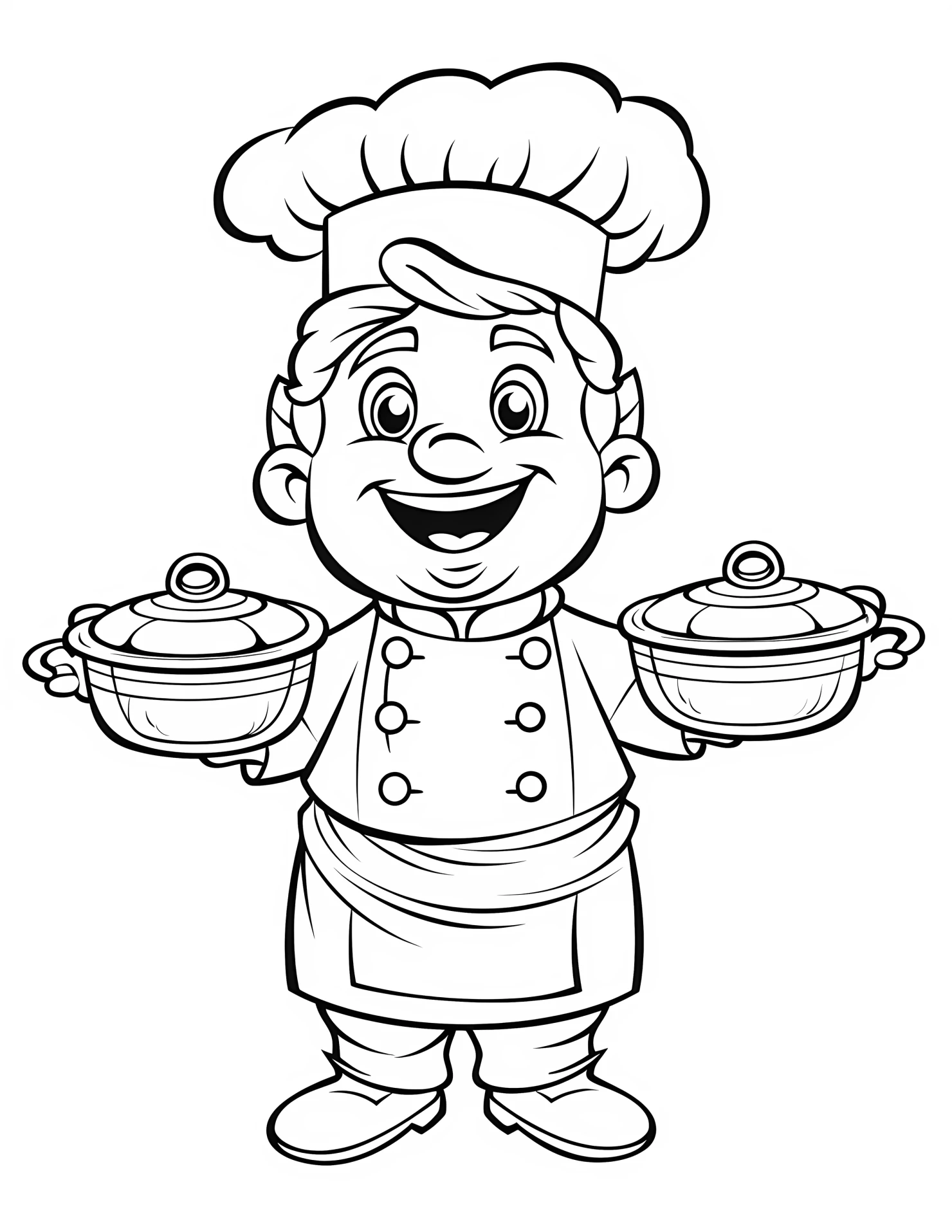 Server for kids coloring page on white color background #32698