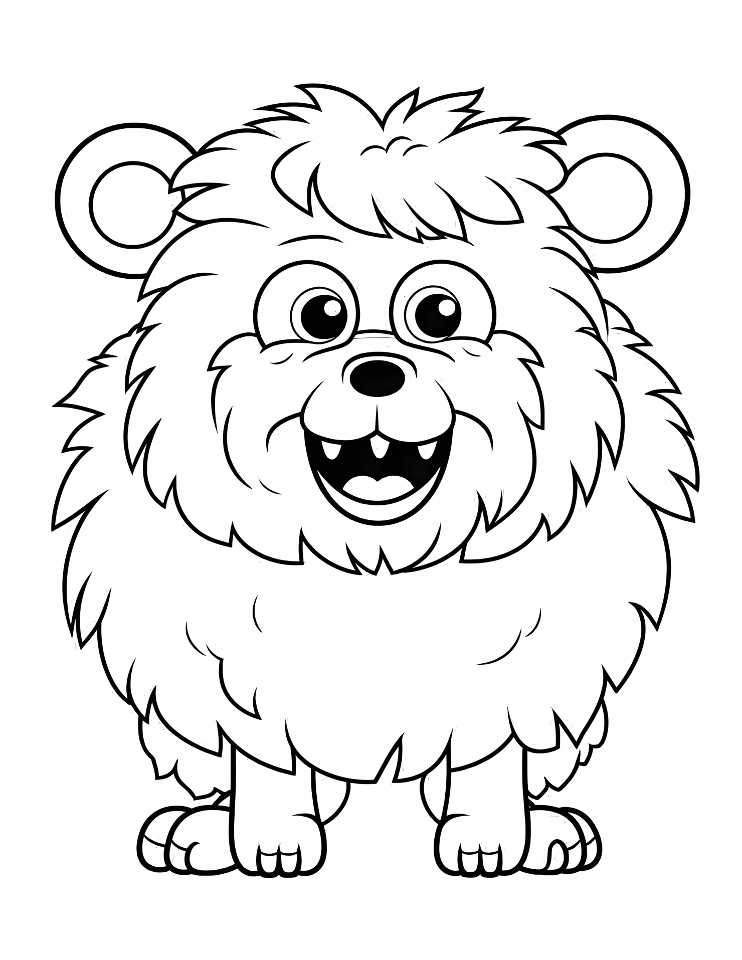 Sheep for kids coloring page on white color background #32712